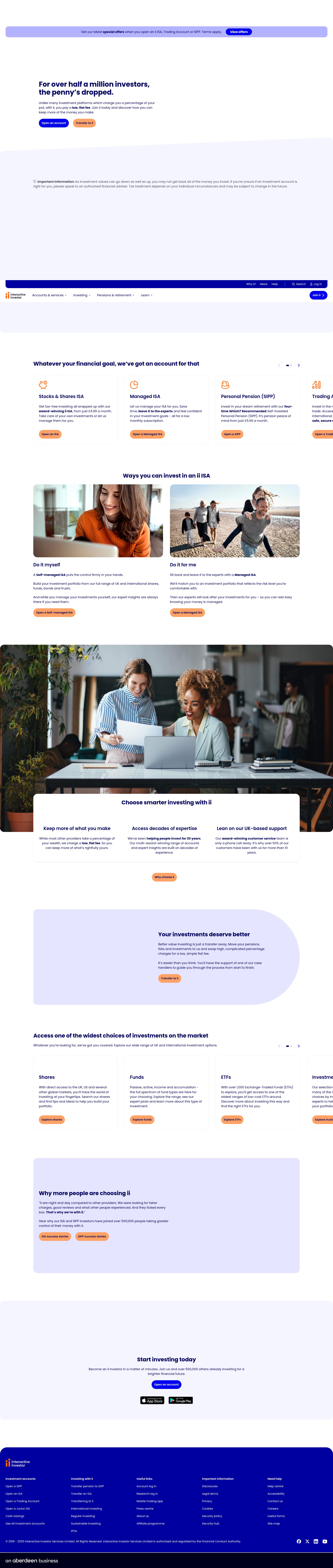Screenshot of www.ii.co.uk