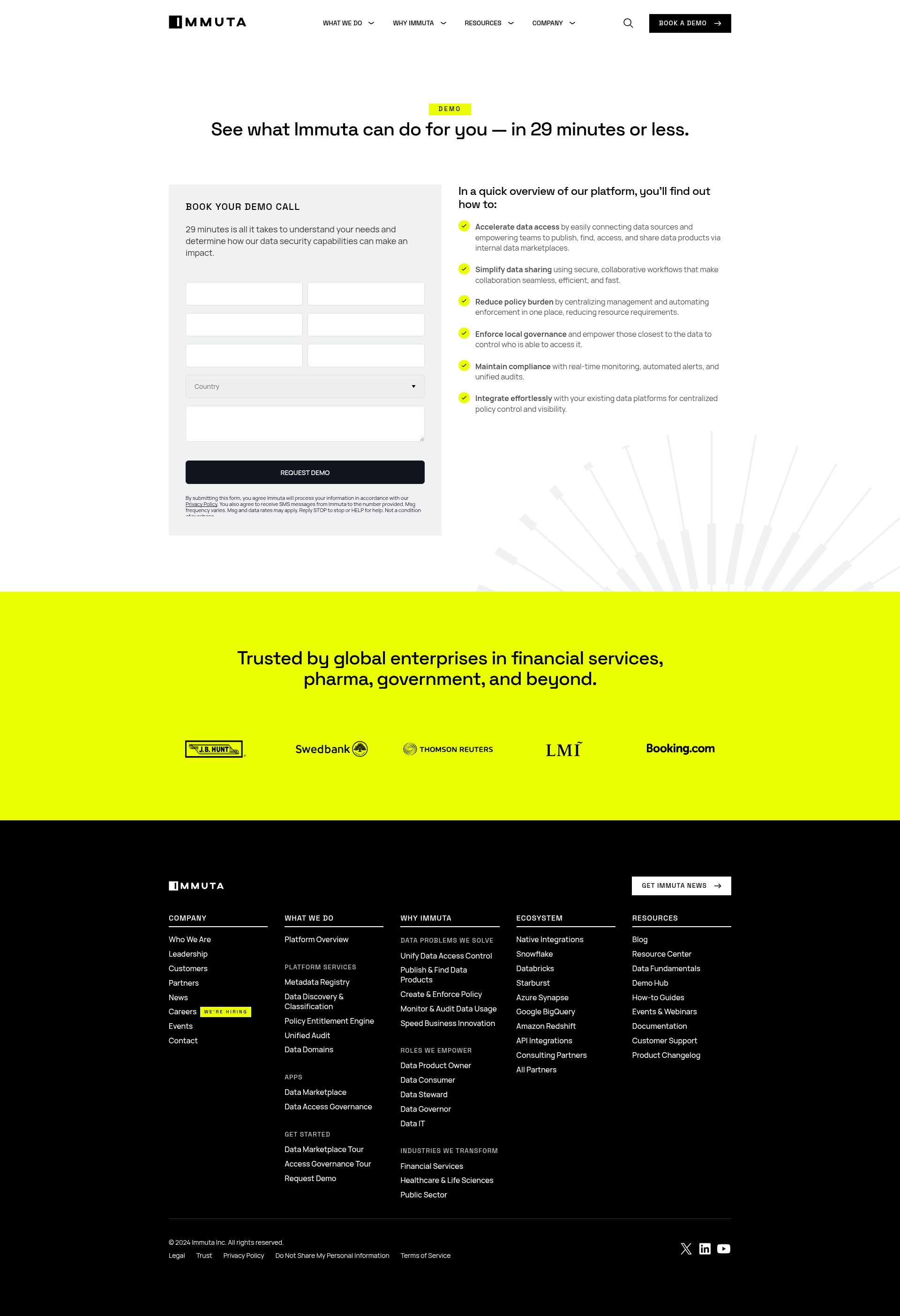 Screenshot of www.immuta.com