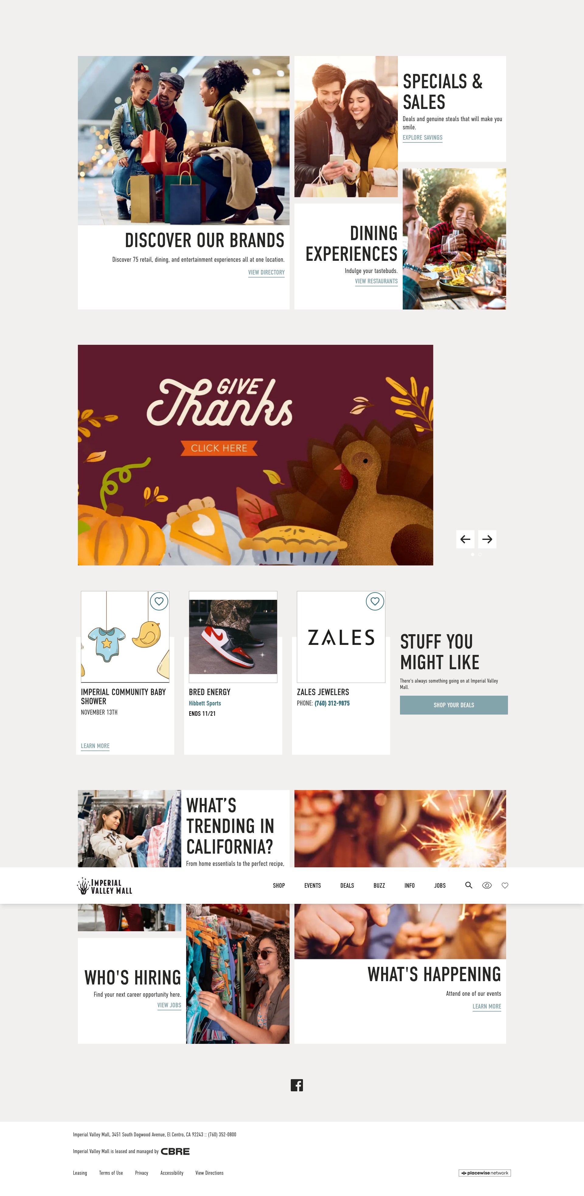 Screenshot of www.imperialvalleymall.com