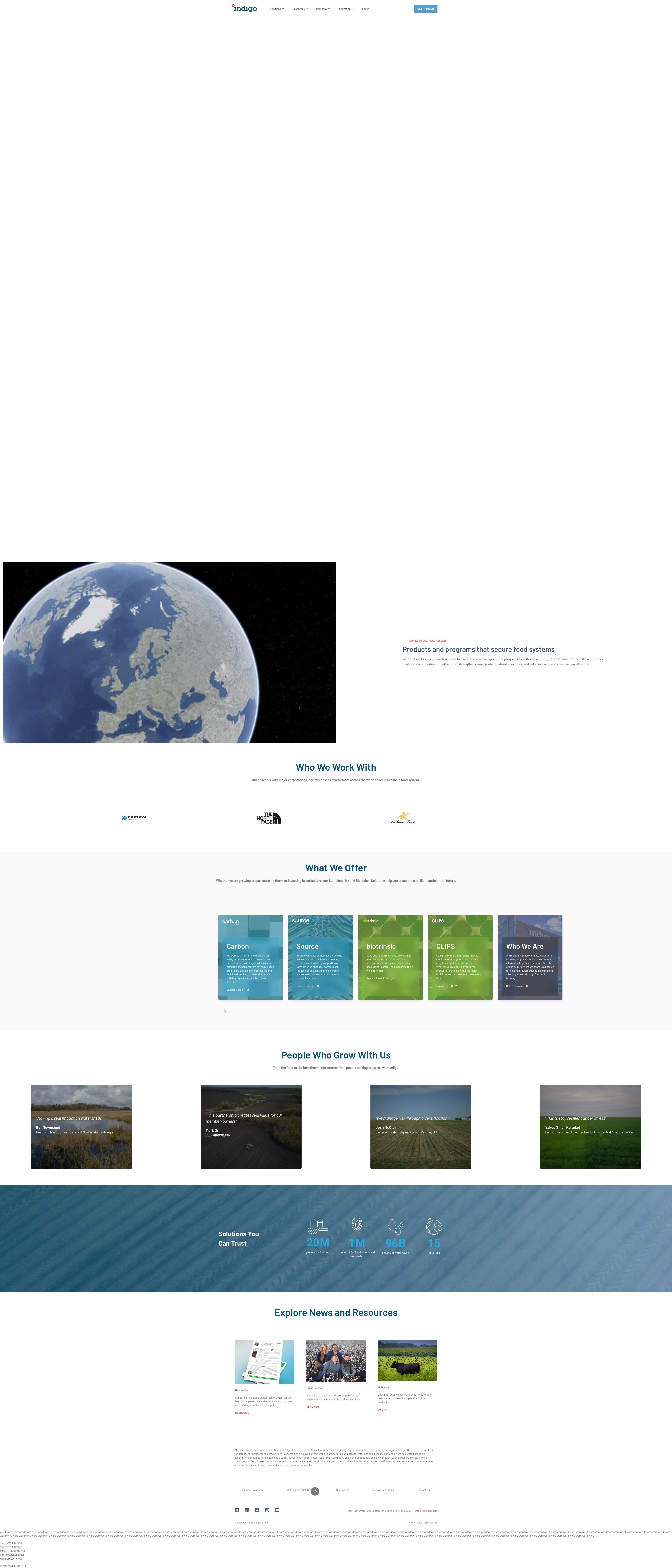 Screenshot of www.indigoag.com