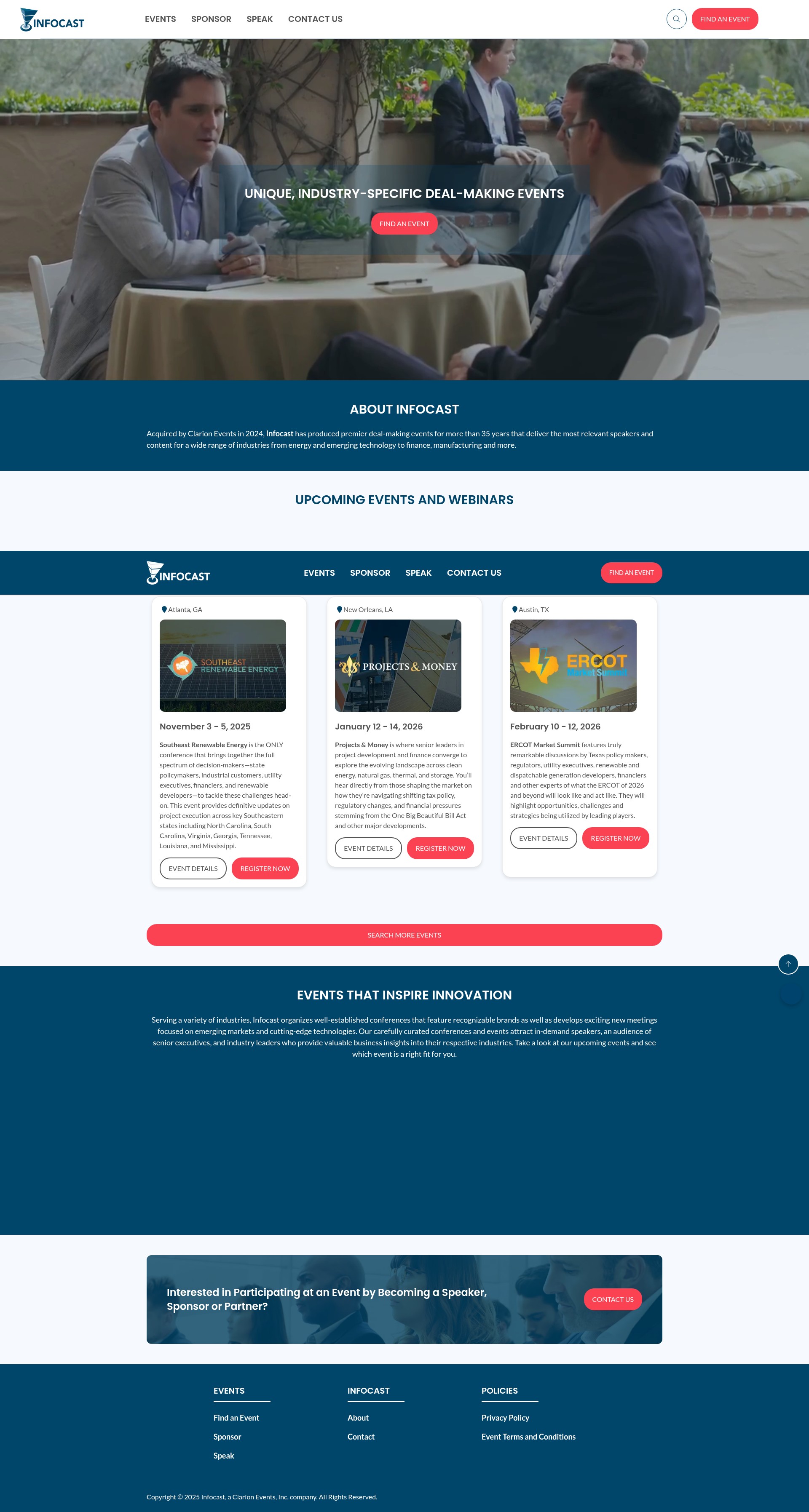 Screenshot of www.infocastinc.com