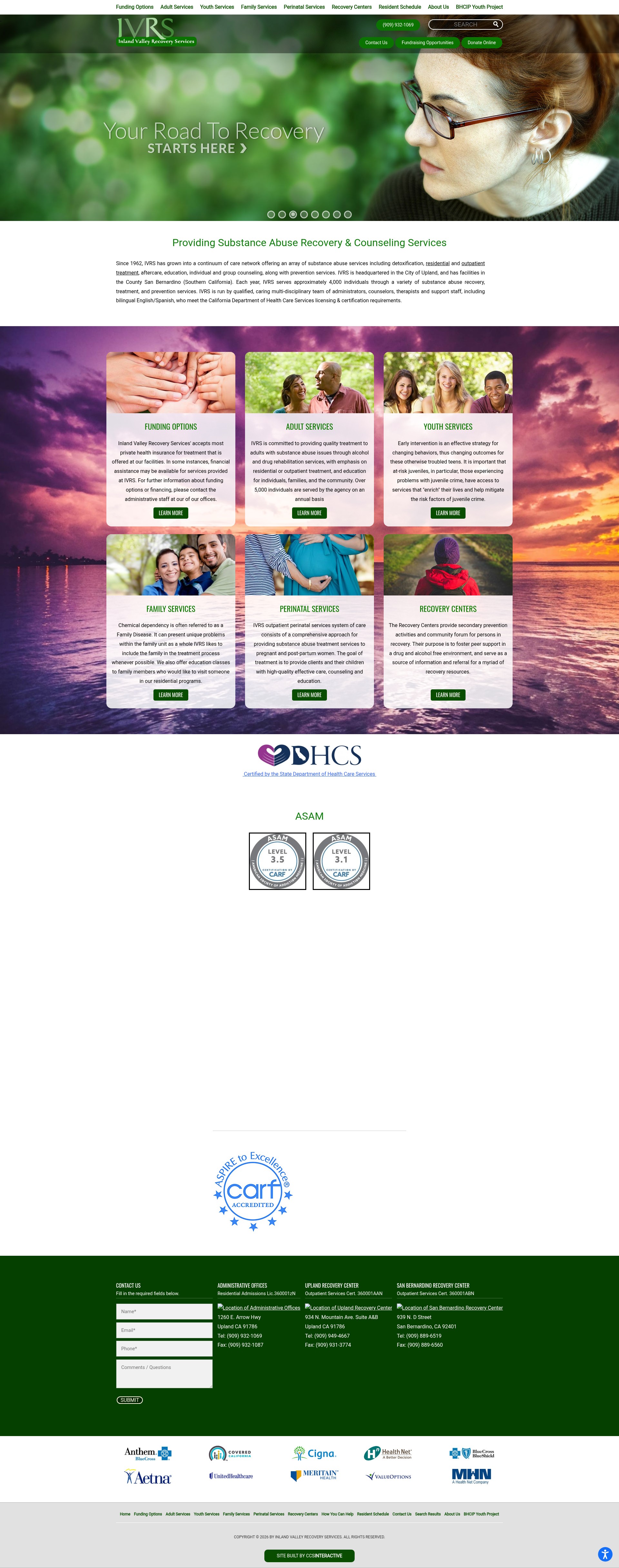 Screenshot of www.inlandvalleyrecovery.org
