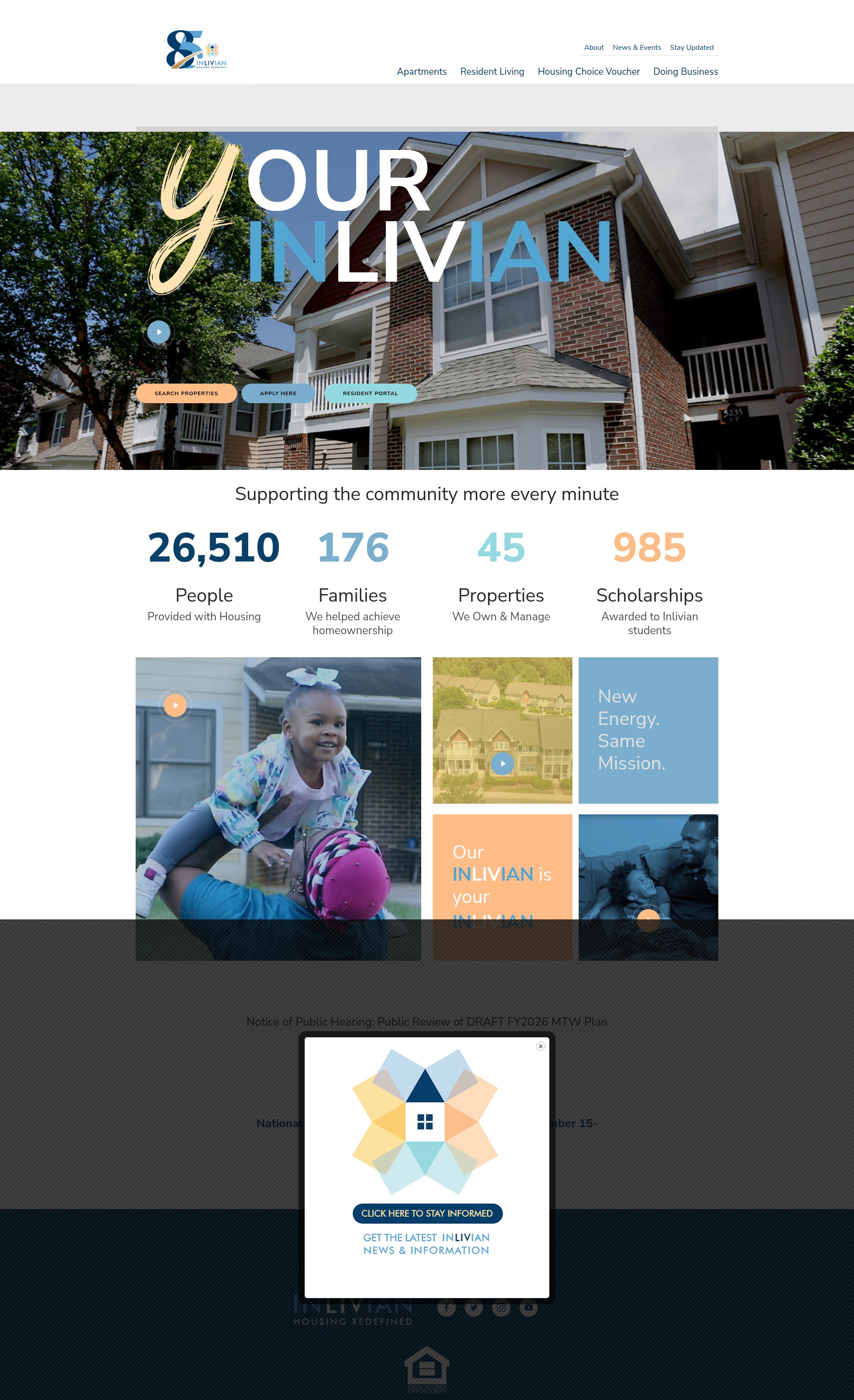 Screenshot of www.inlivian.com