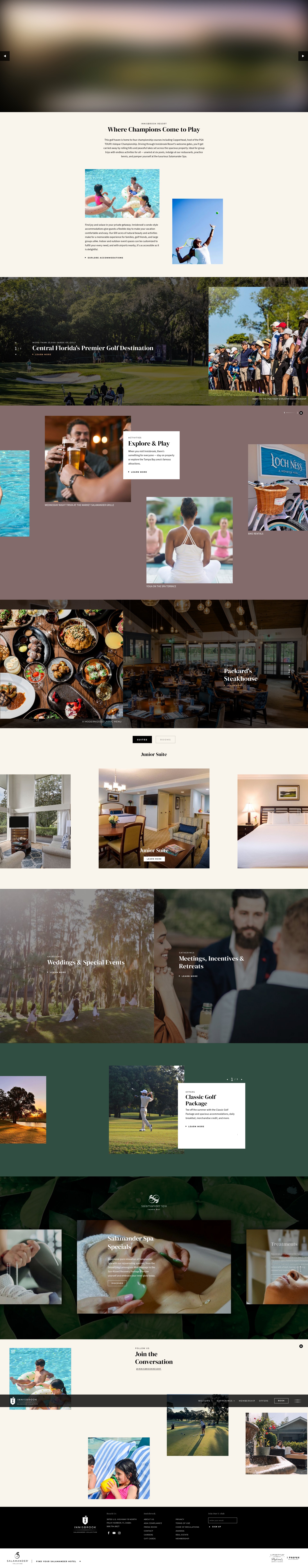 Screenshot of www.innisbrookgolfresort.com