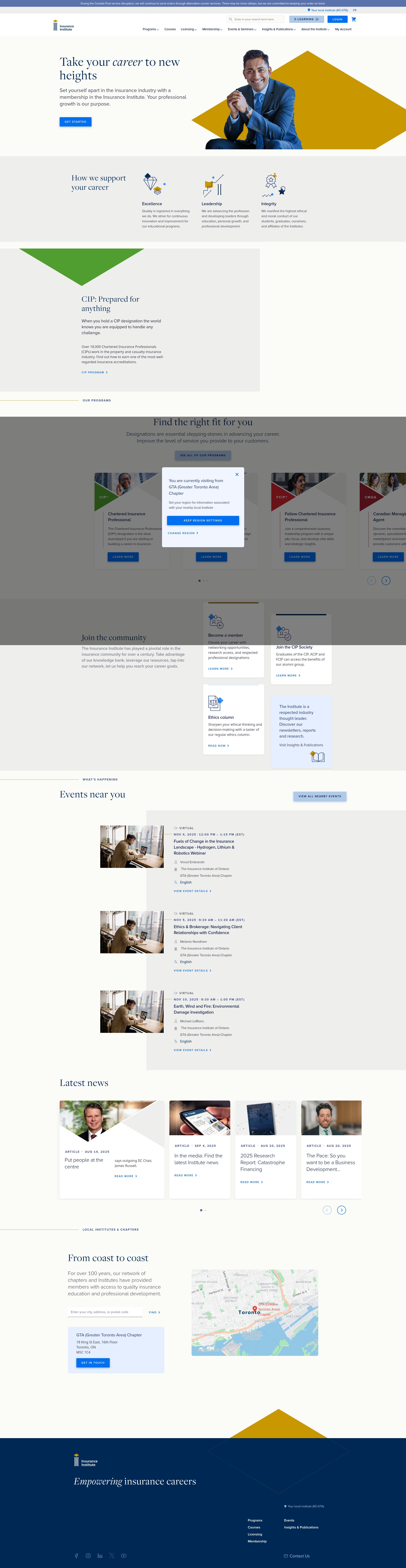 Screenshot of www.insuranceinstitute.ca