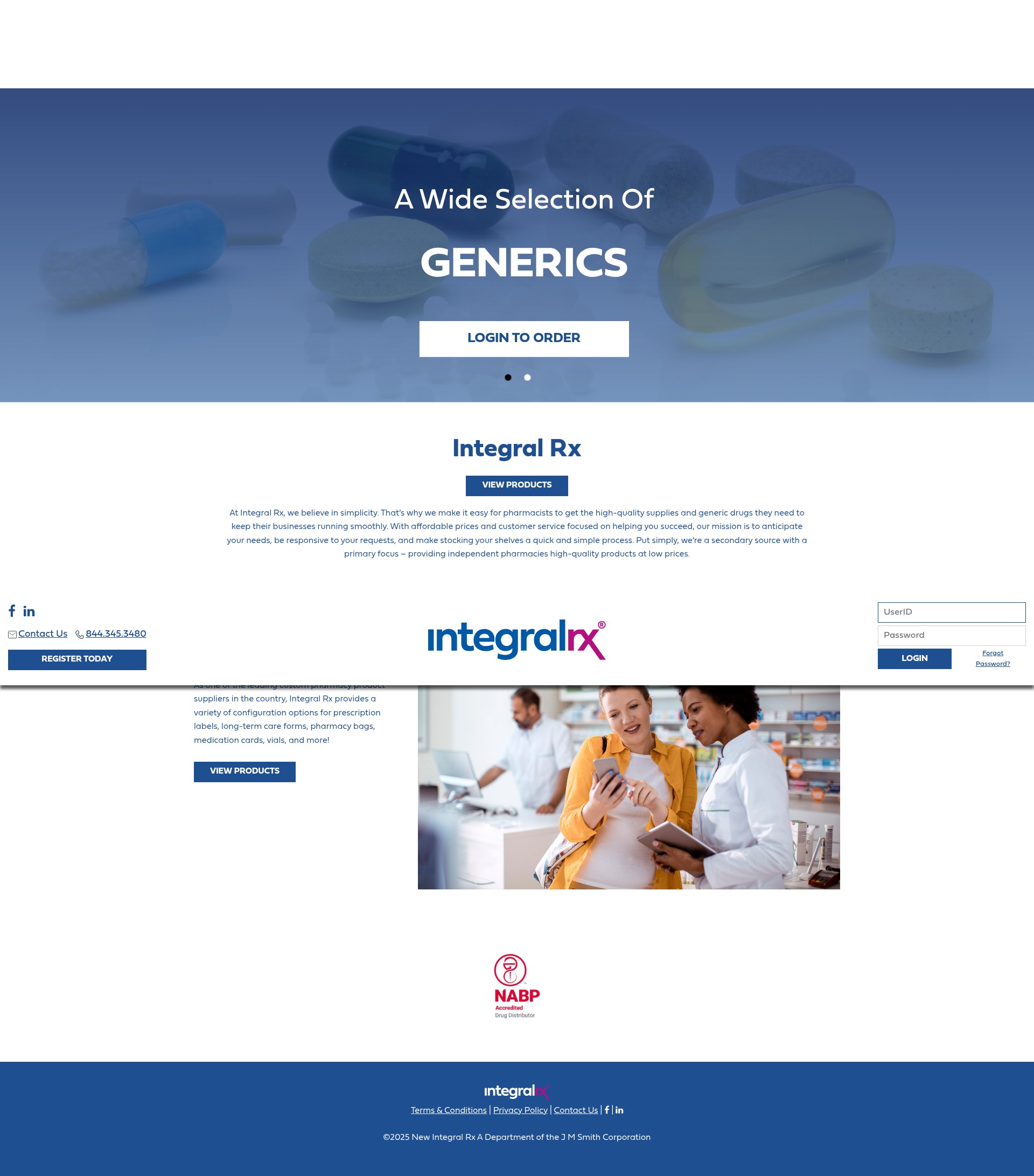 Screenshot of www.integral-rx.com