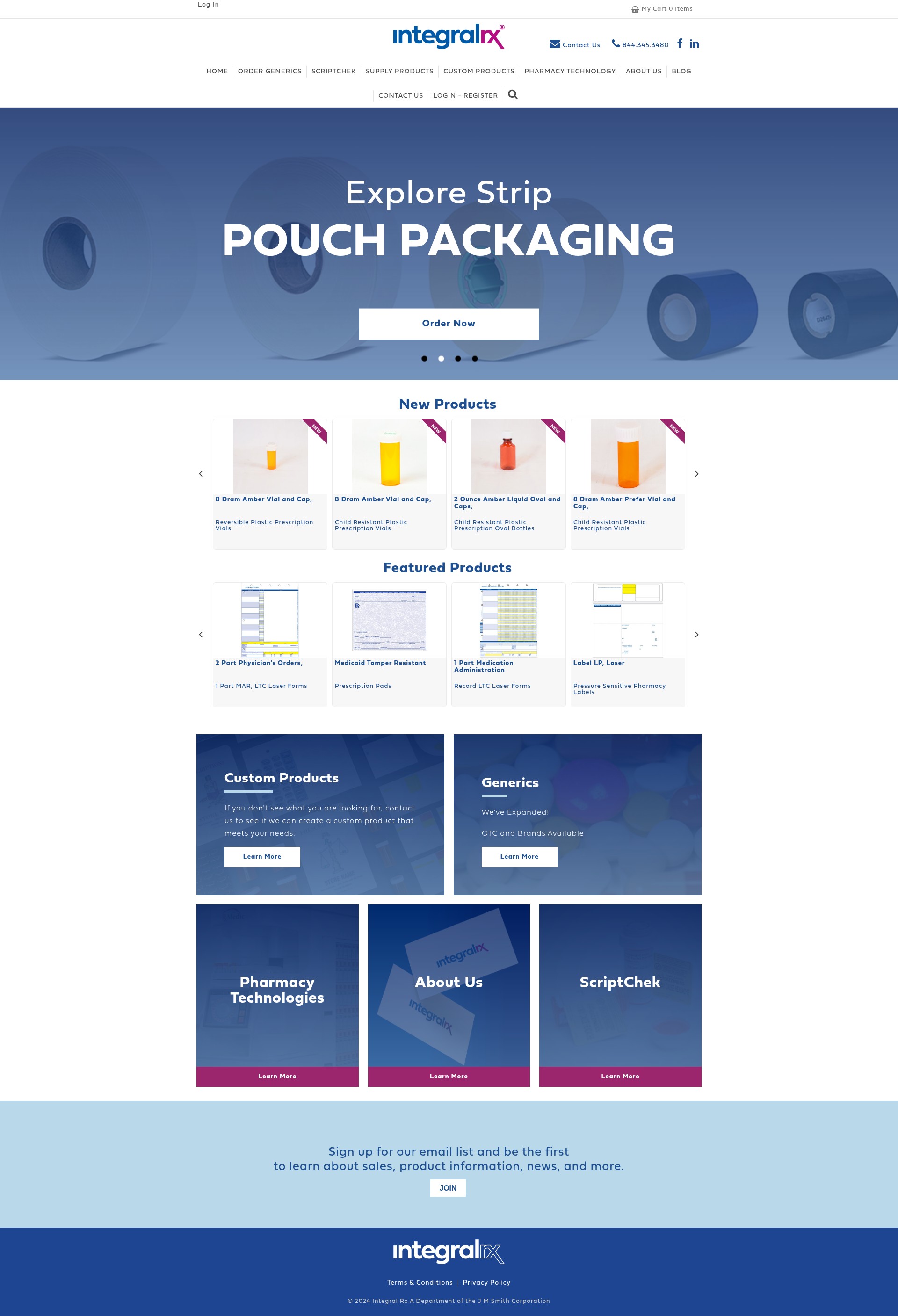 Screenshot of www.integralrxsupplies.com
