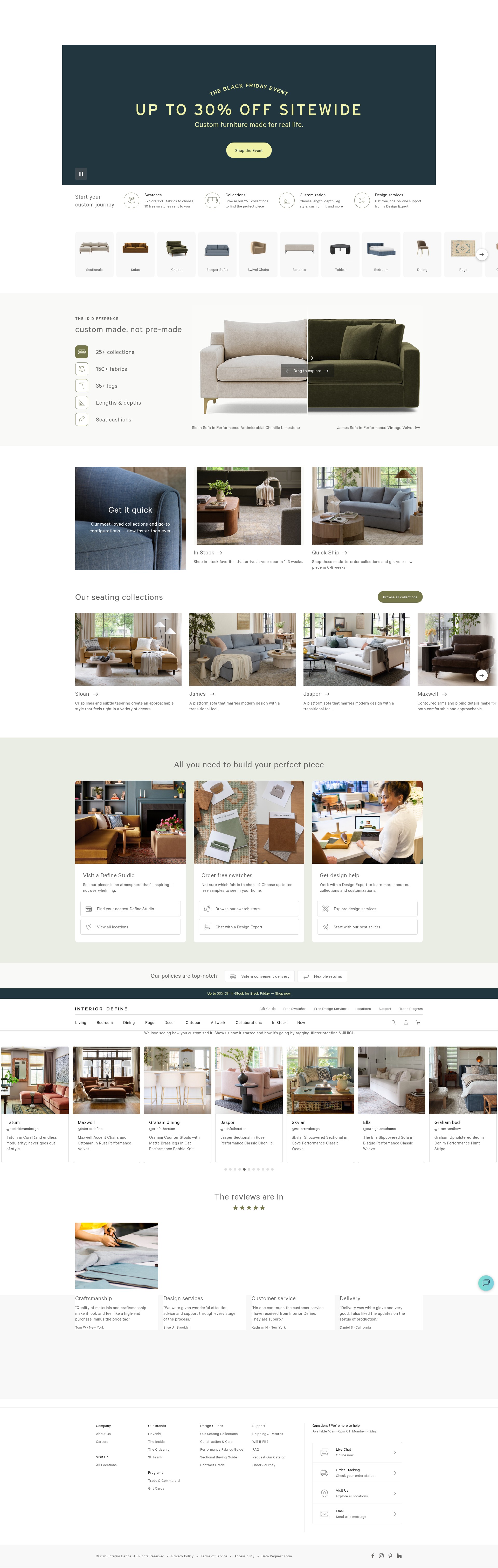 Screenshot of www.interiordefine.com