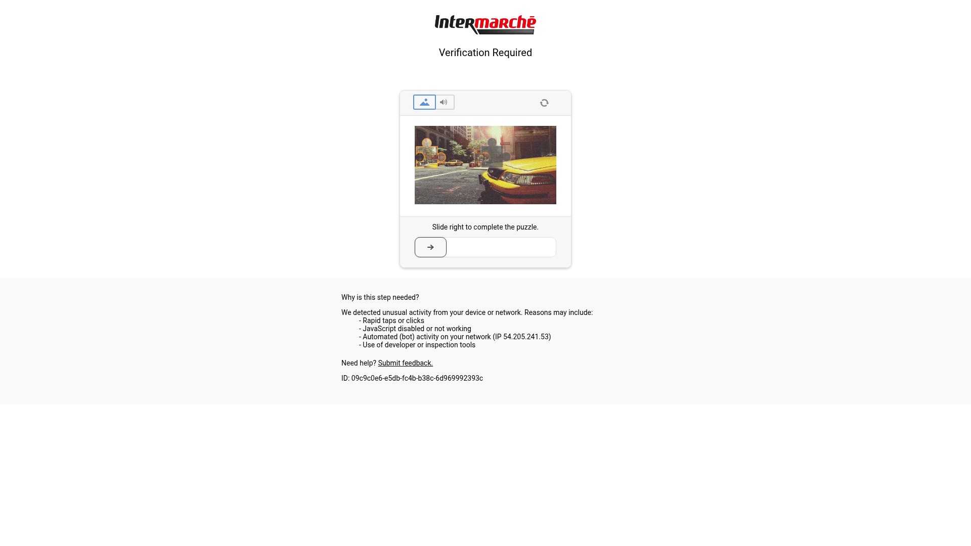 Screenshot of www.intermarche.com
