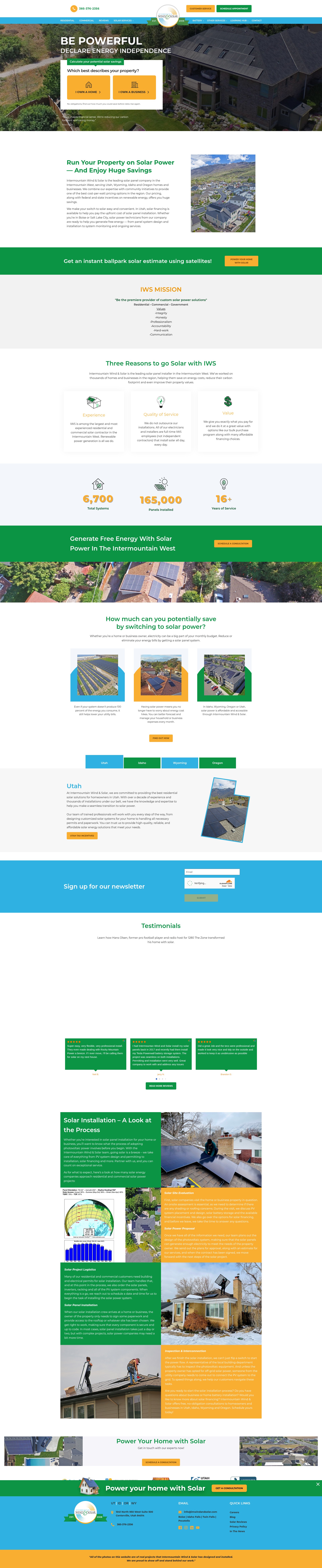 Screenshot of www.intermtnwindandsolar.com