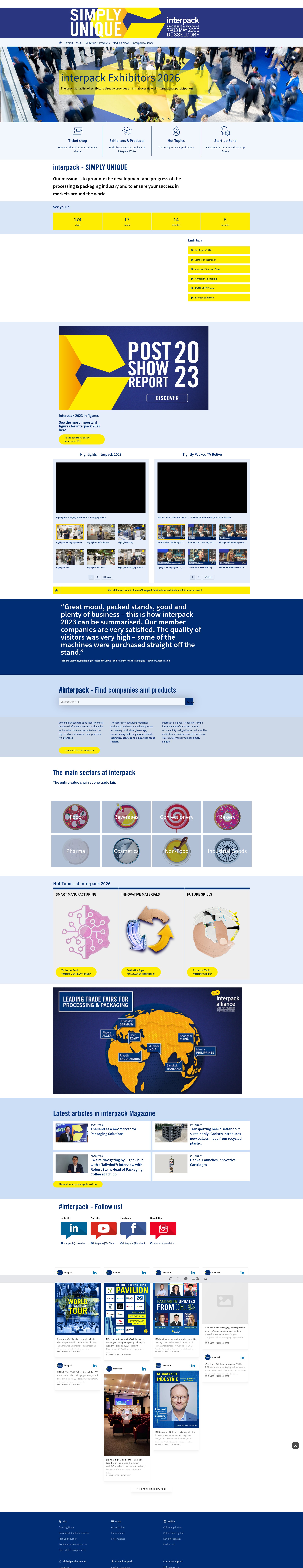 Screenshot of www.interpack.com