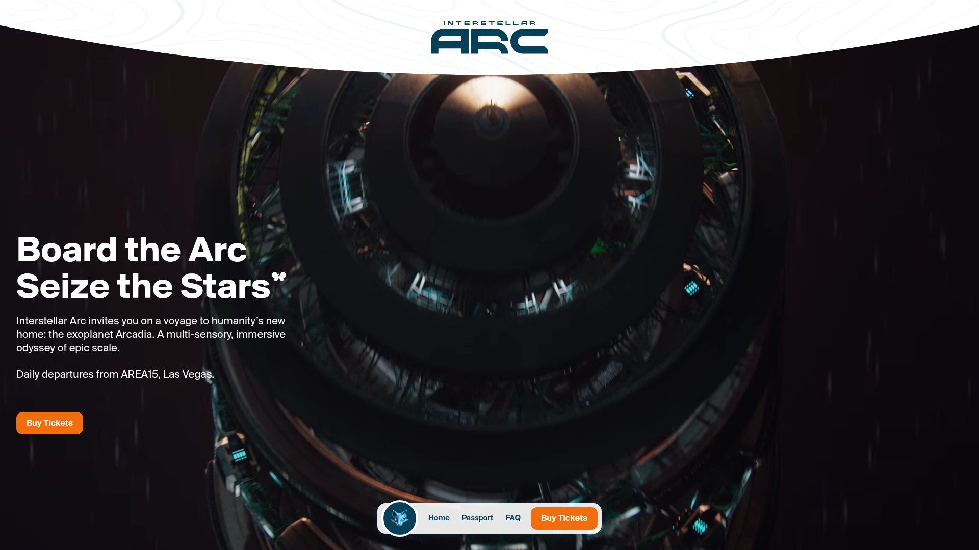 Screenshot of www.interstellararc.com