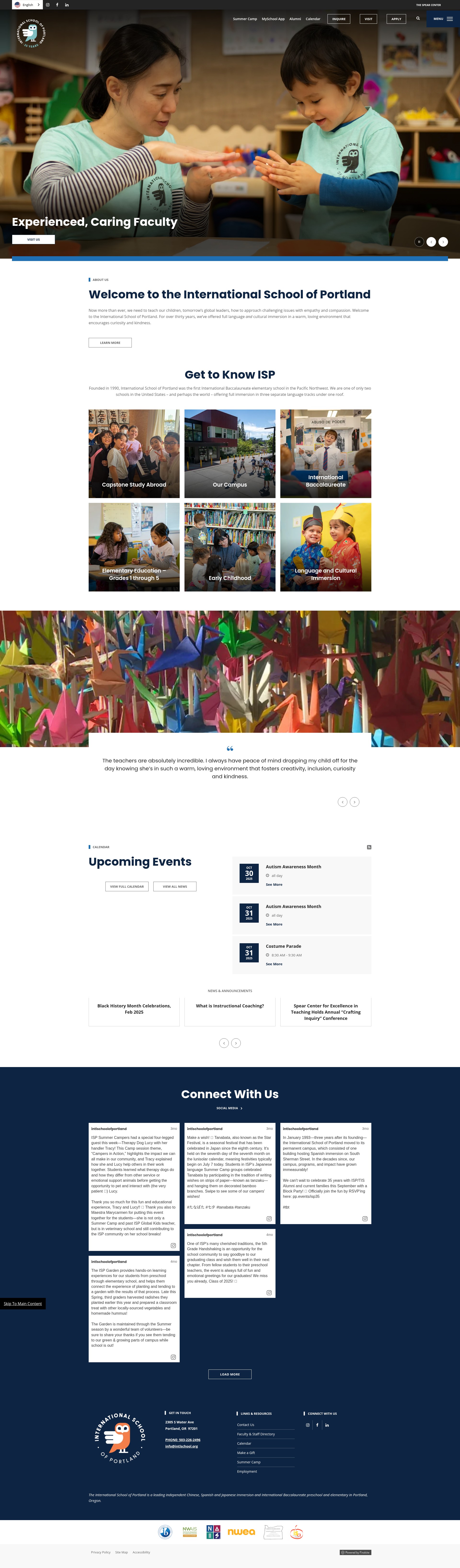 Screenshot of www.intlschool.org