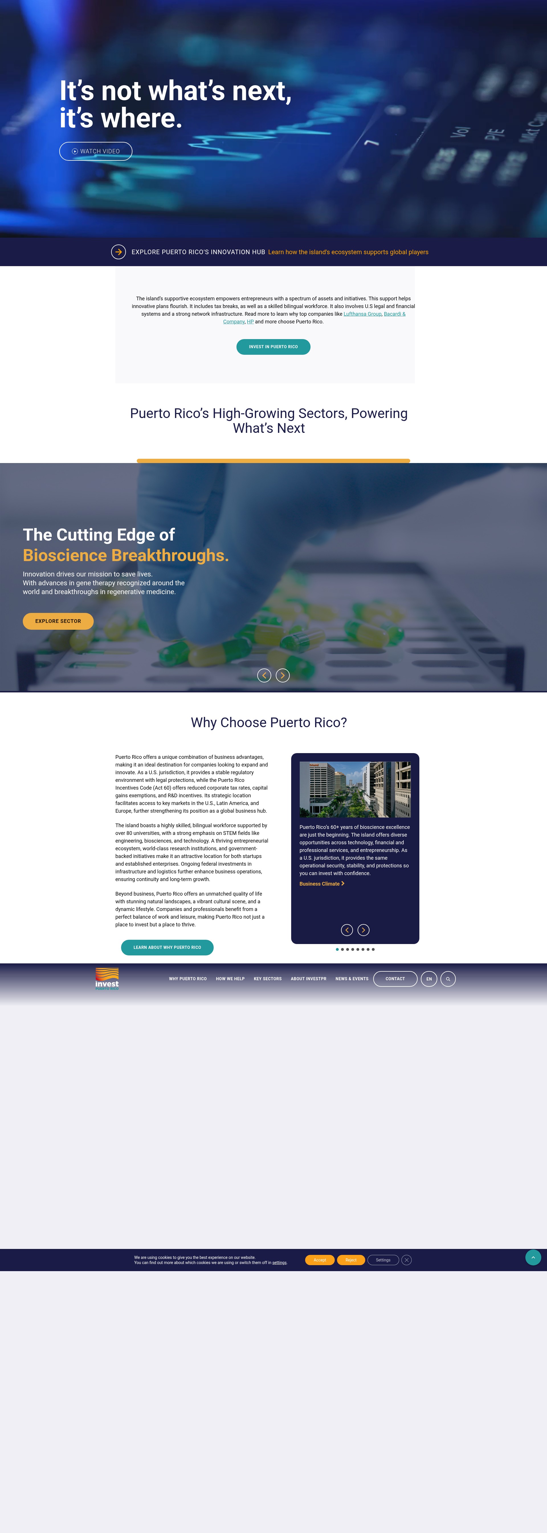 Screenshot of www.investpr.org