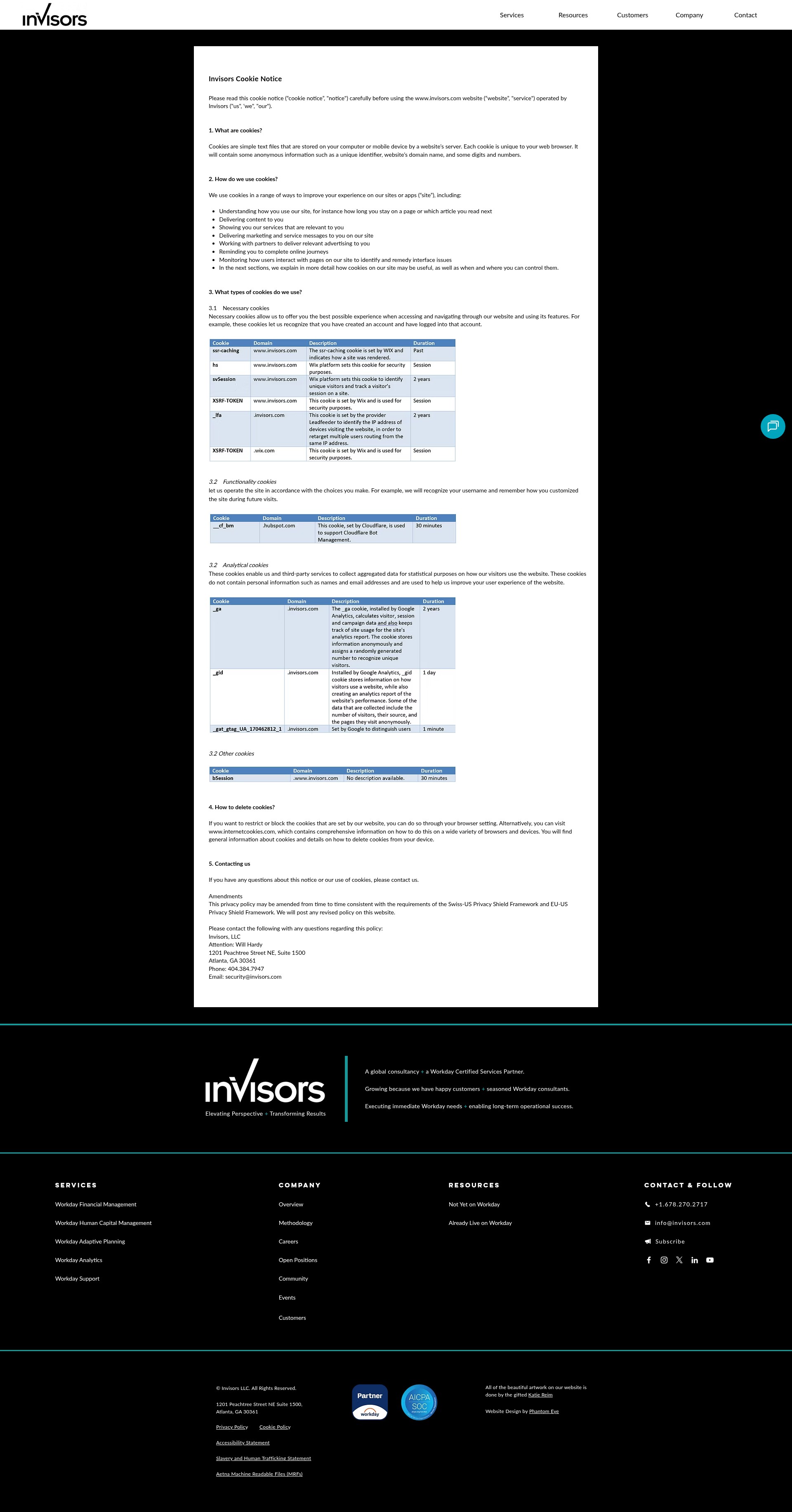 Screenshot of www.invisors.com