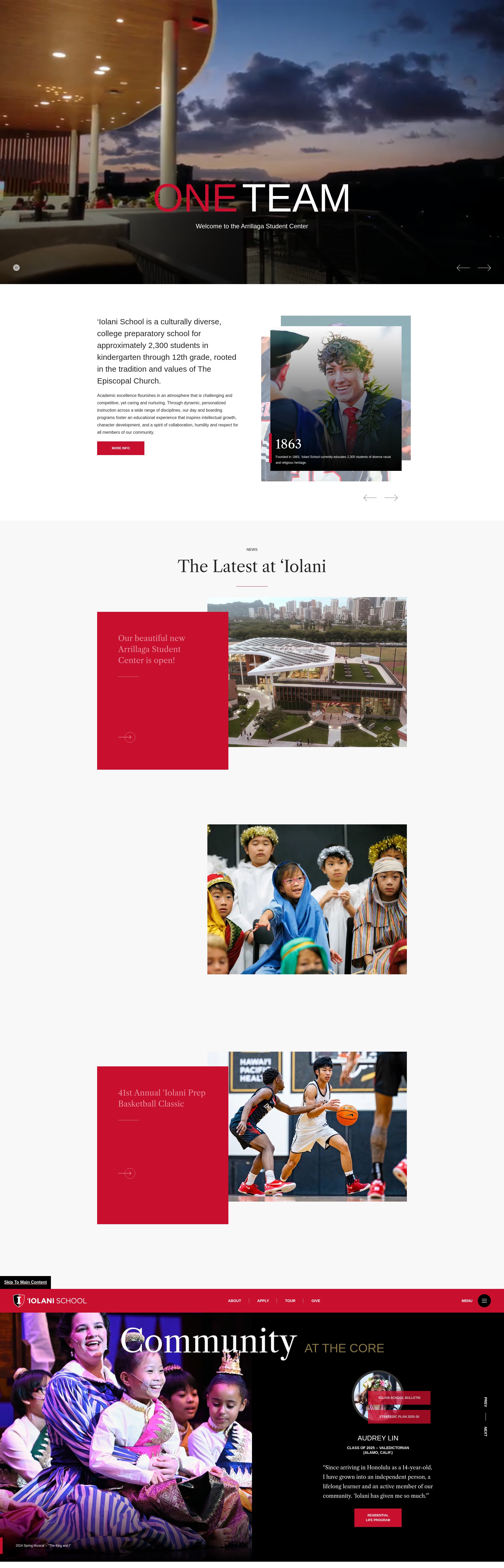 Screenshot of www.iolani.org