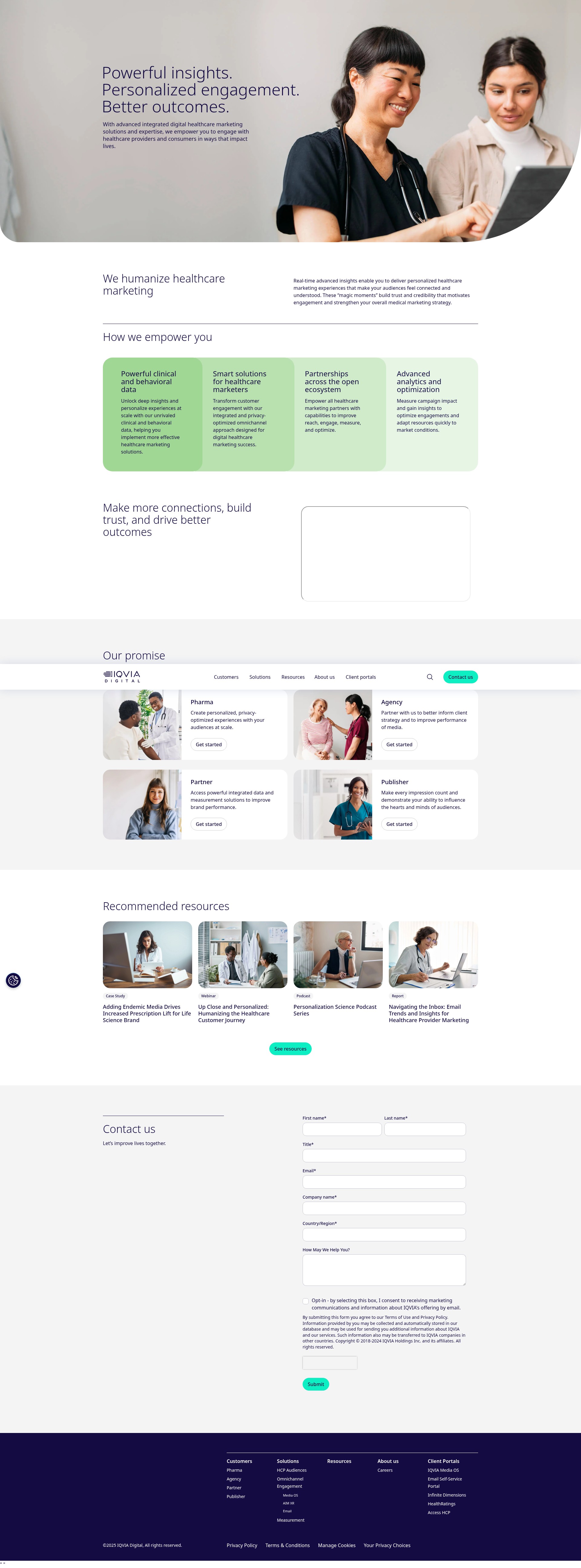 Screenshot of www.iqviadigital.com