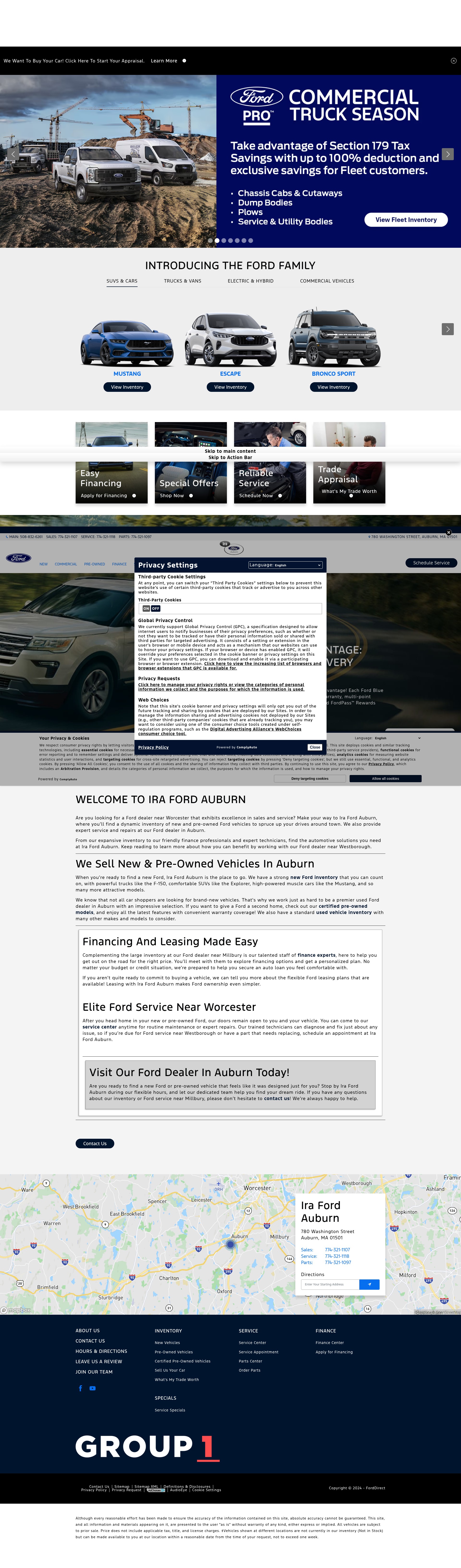 Screenshot of www.irafordauburn.com