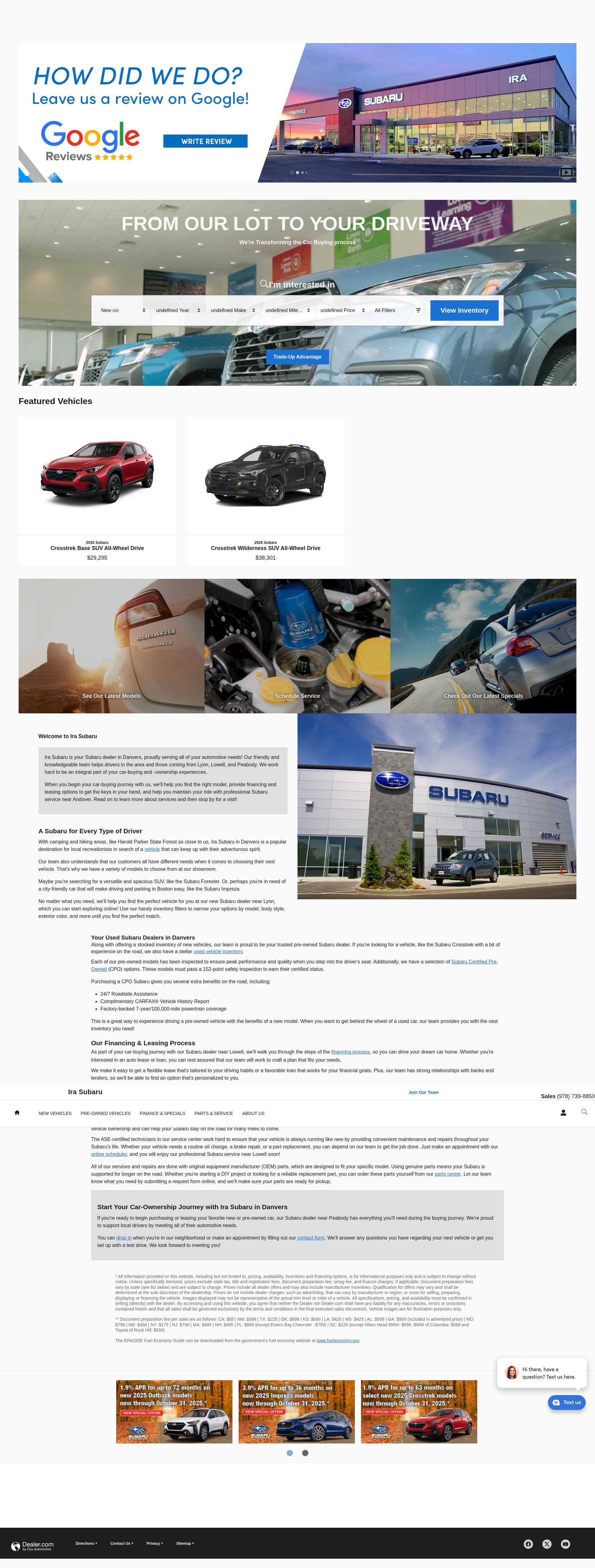 Screenshot of www.irasubaru.com