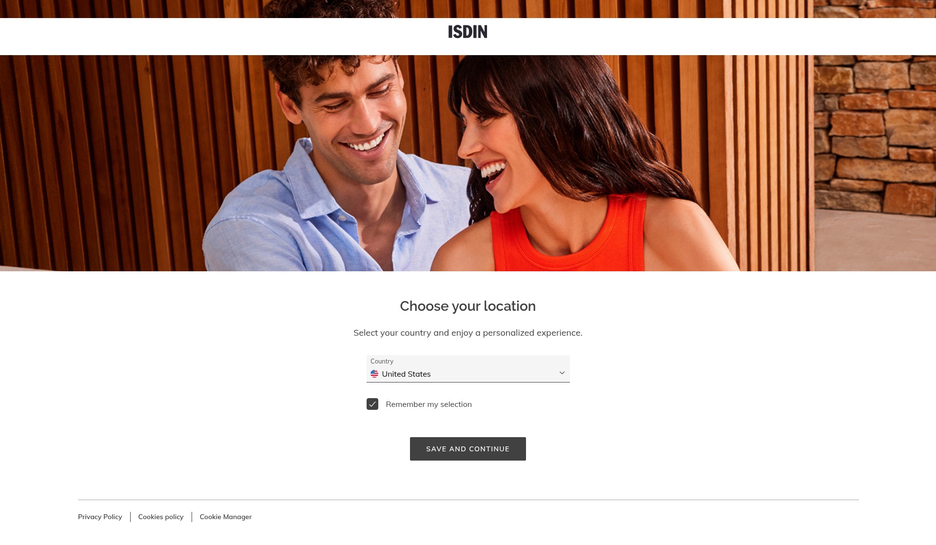 Screenshot of www.isdin.com