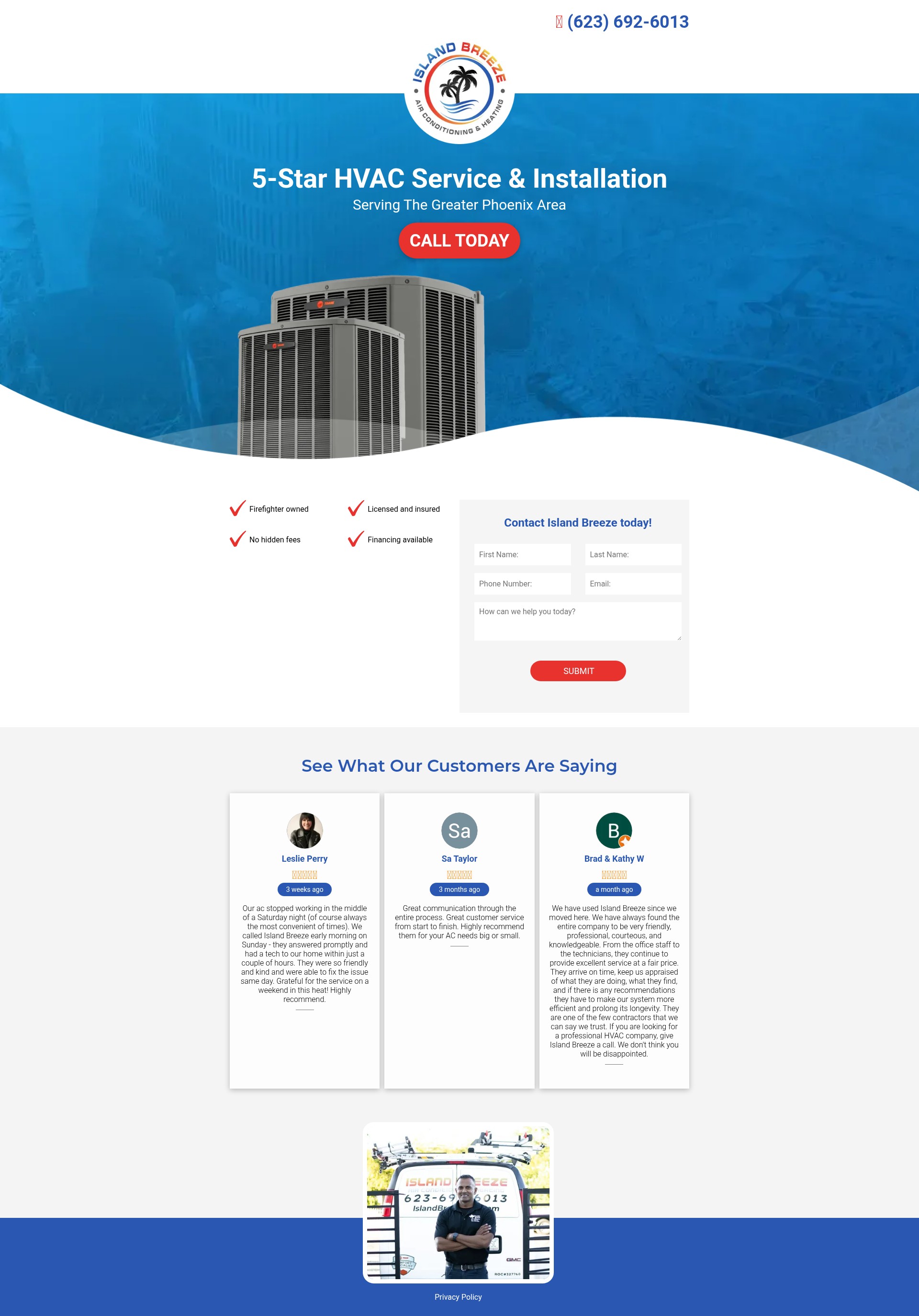 Screenshot of www.islandbreezeachvacservice.com