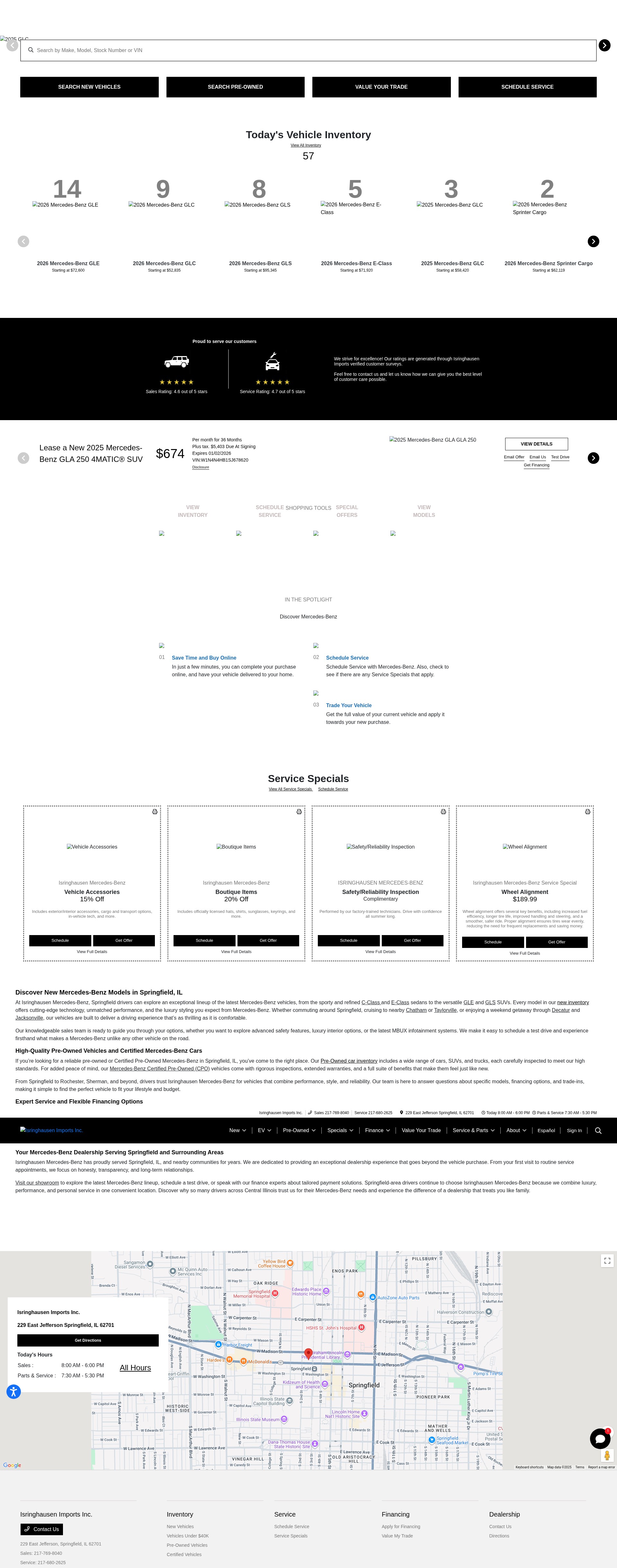 Screenshot of www.isringhausenmb.com