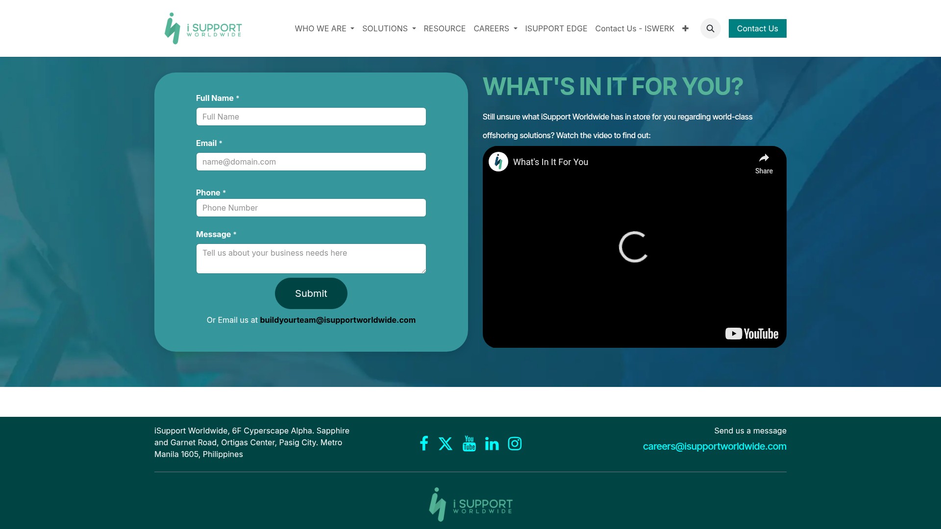 Screenshot of www.isw-hub.com