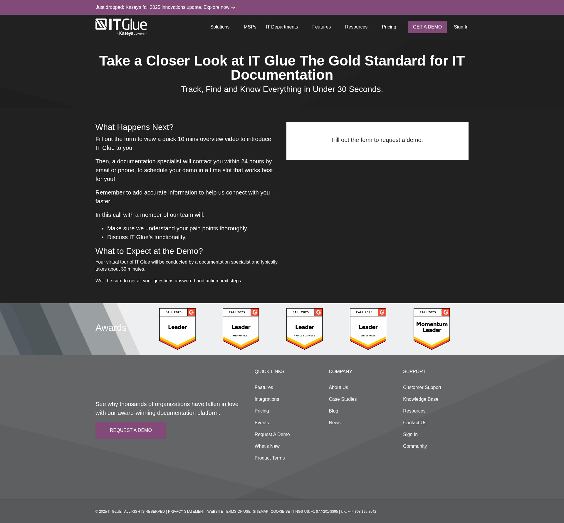 Screenshot of www.itglue.com