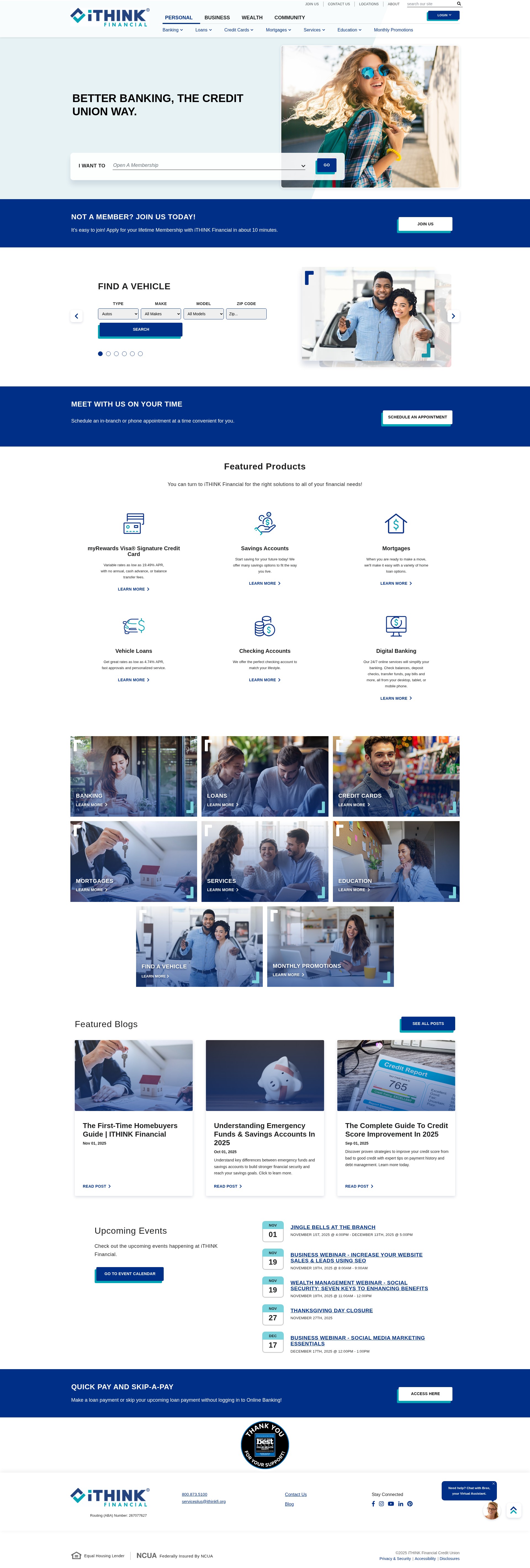 Screenshot of www.ithinkfi.org