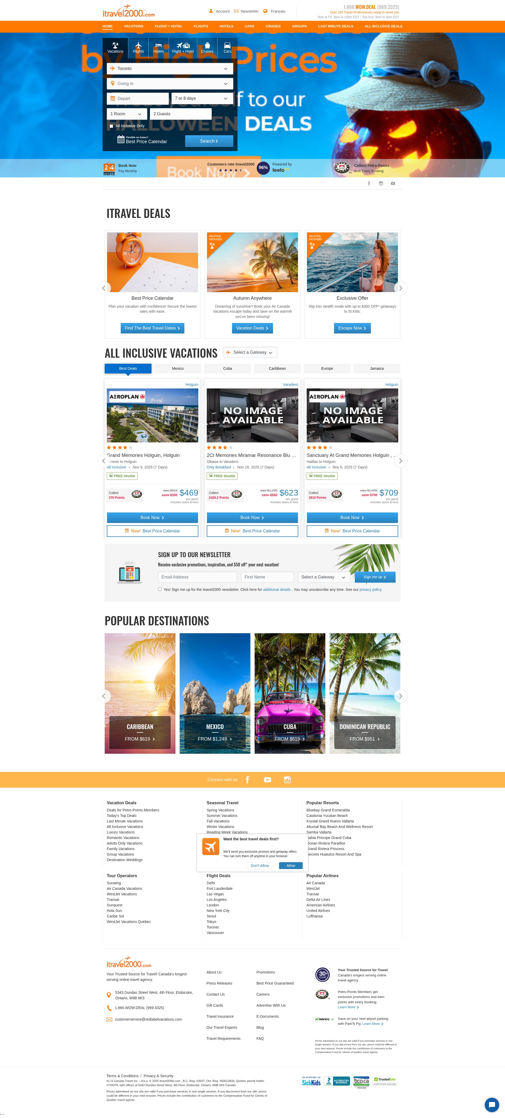 Screenshot of www.itravel2000.com