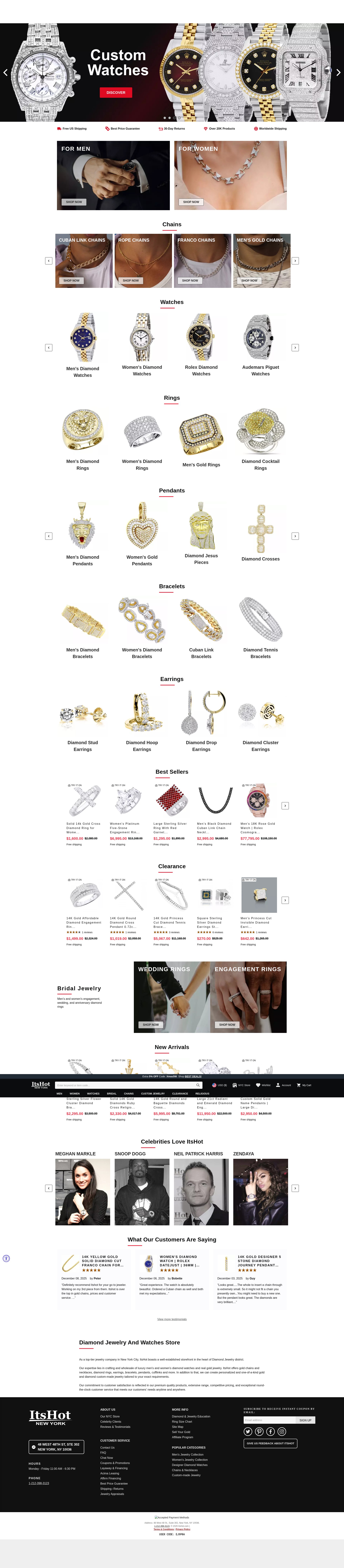 Screenshot of www.itshot.com