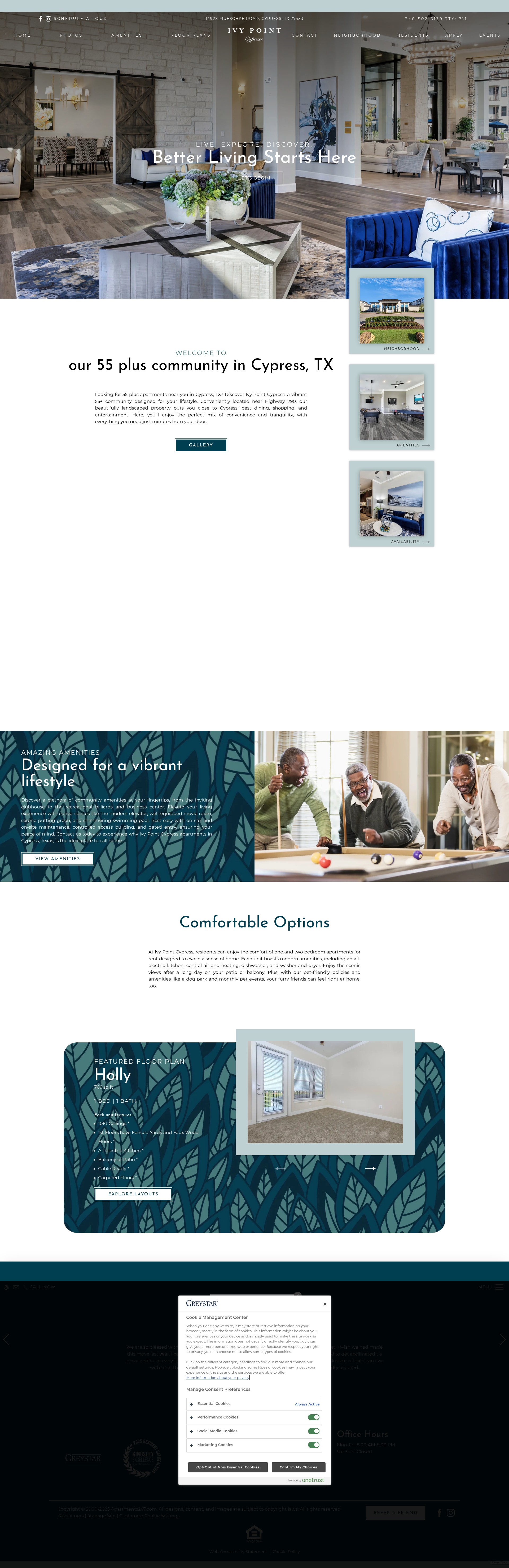 Screenshot of www.ivypointcypress.com