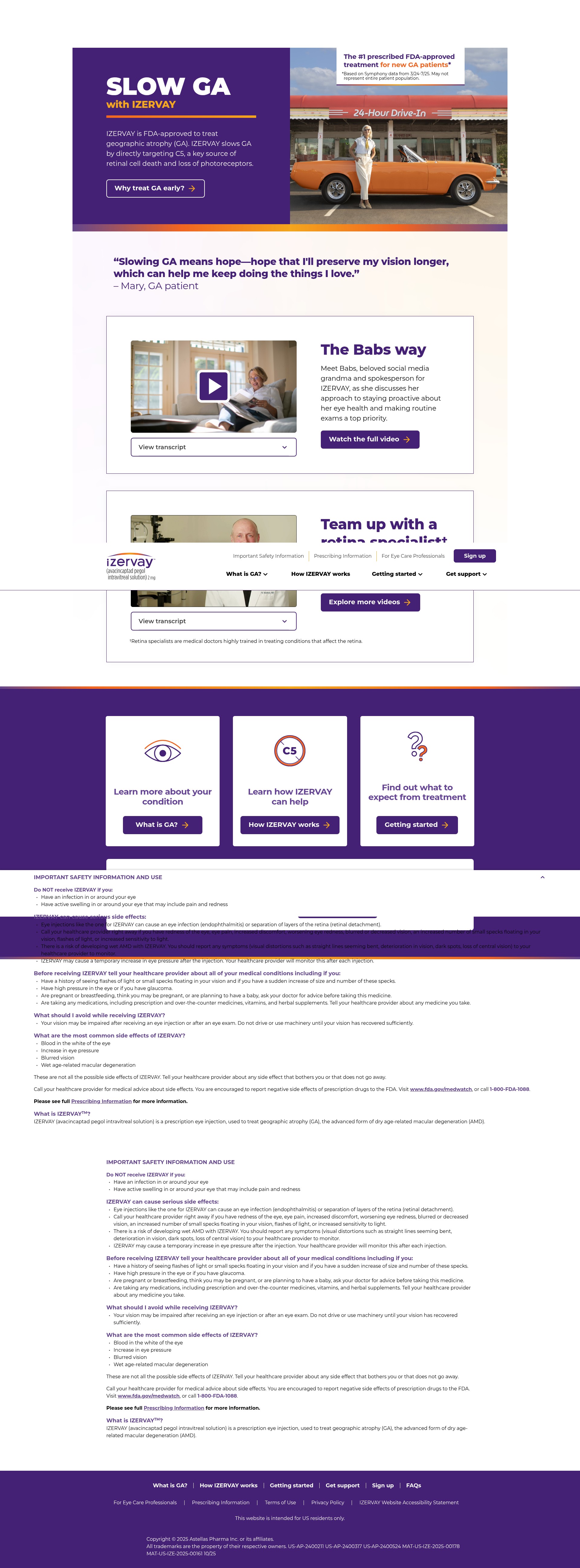 Screenshot of www.izervay.com