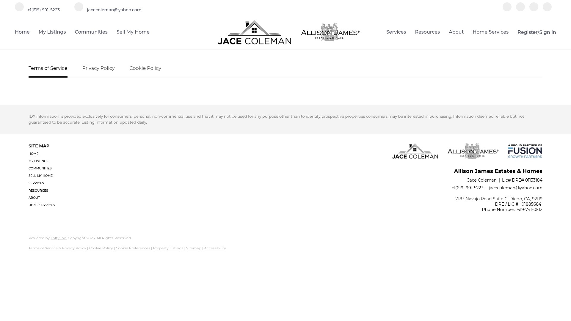 Screenshot of www.jacecoleman.com
