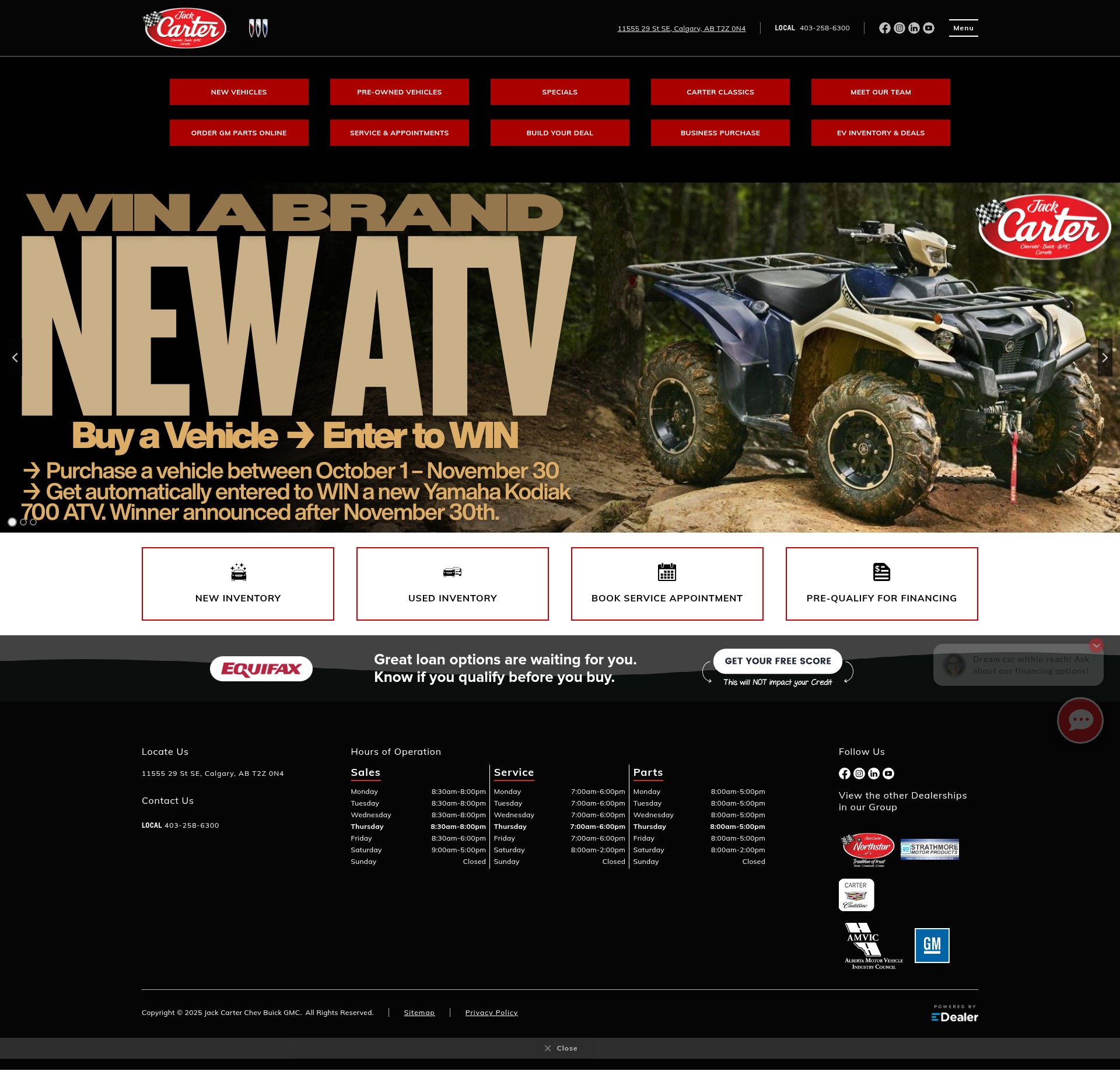 Screenshot of www.jackcarterchev.ca