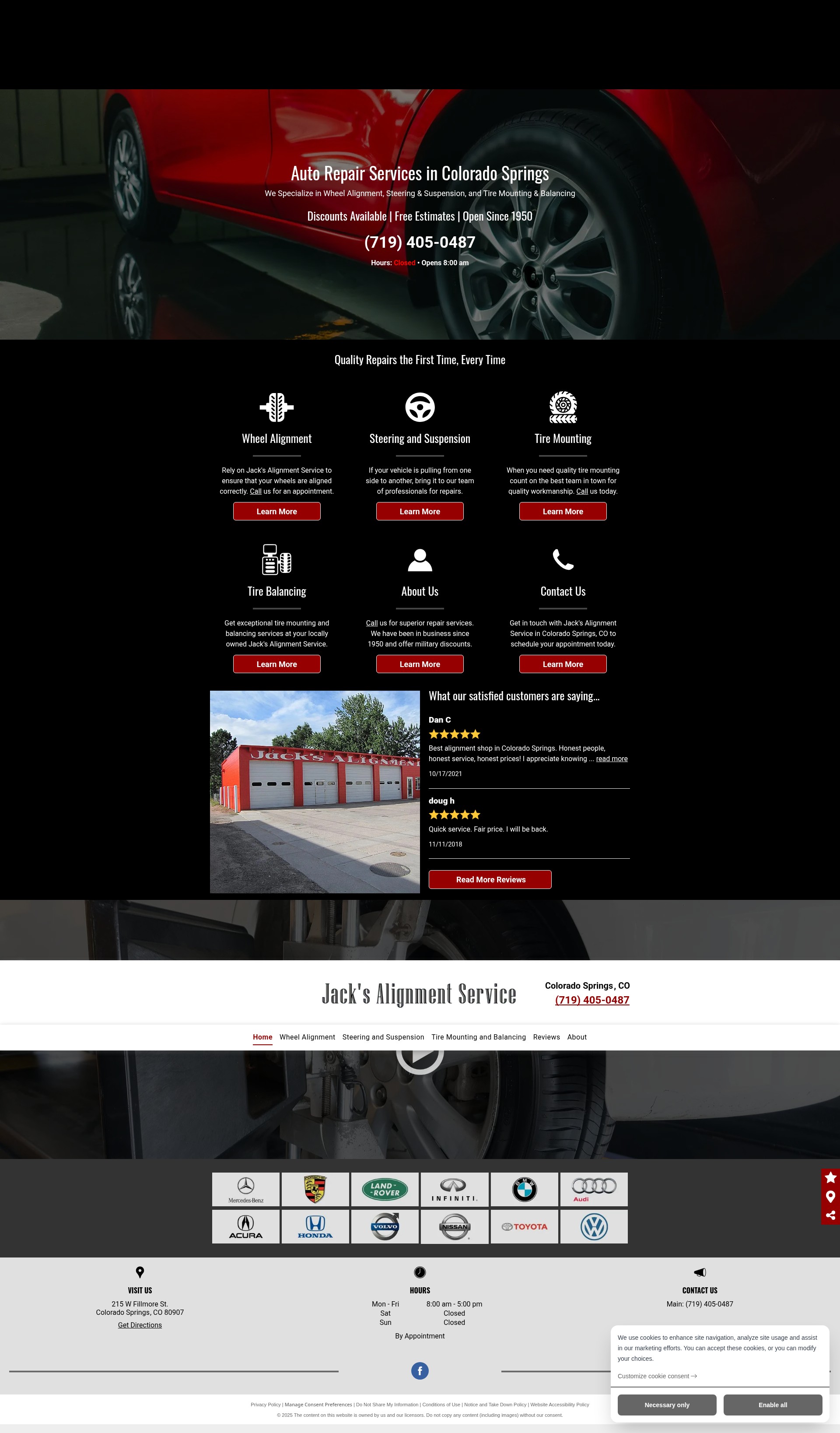Screenshot of www.jacksalignmentcous.com