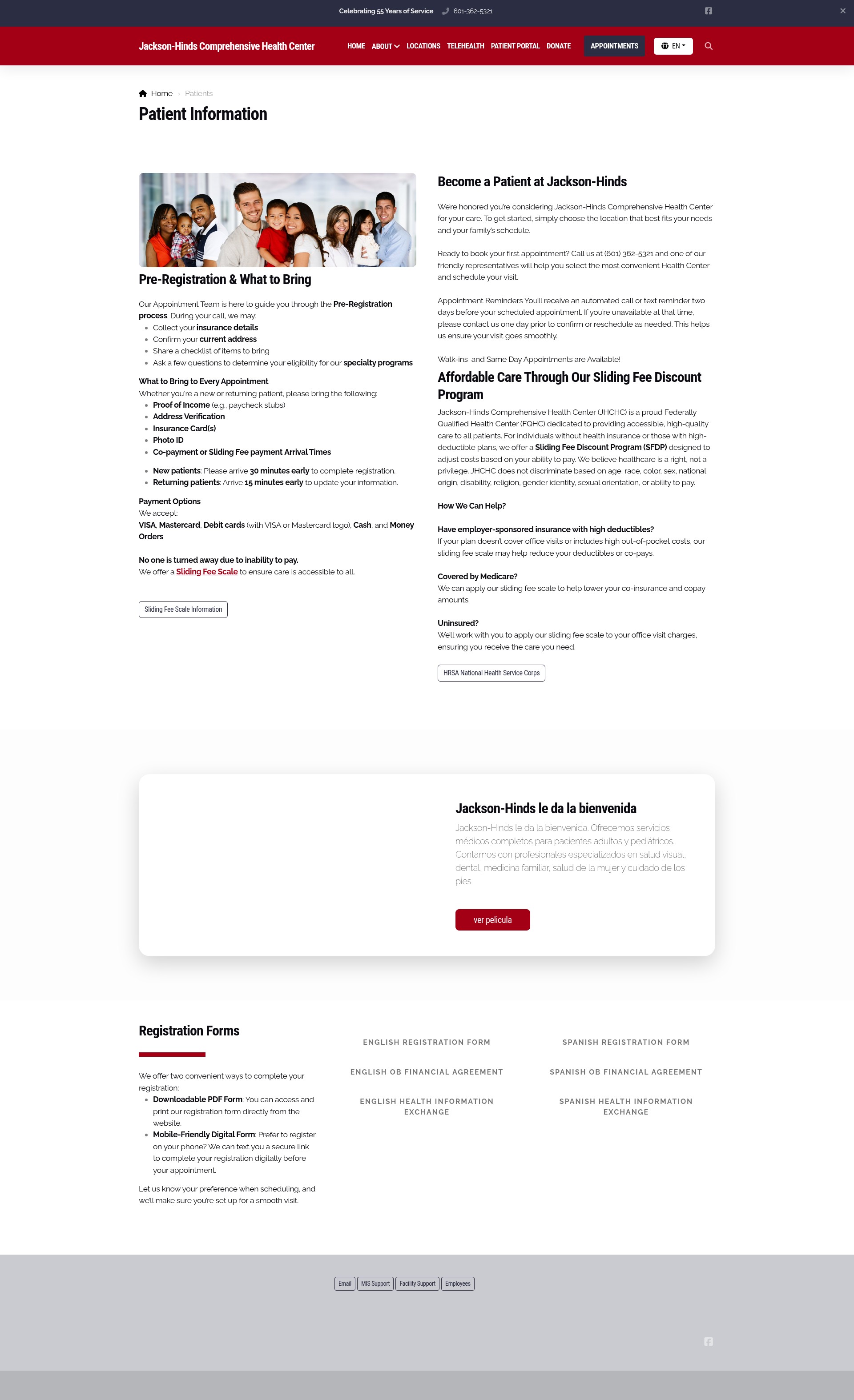 Screenshot of www.jackson-hinds.com