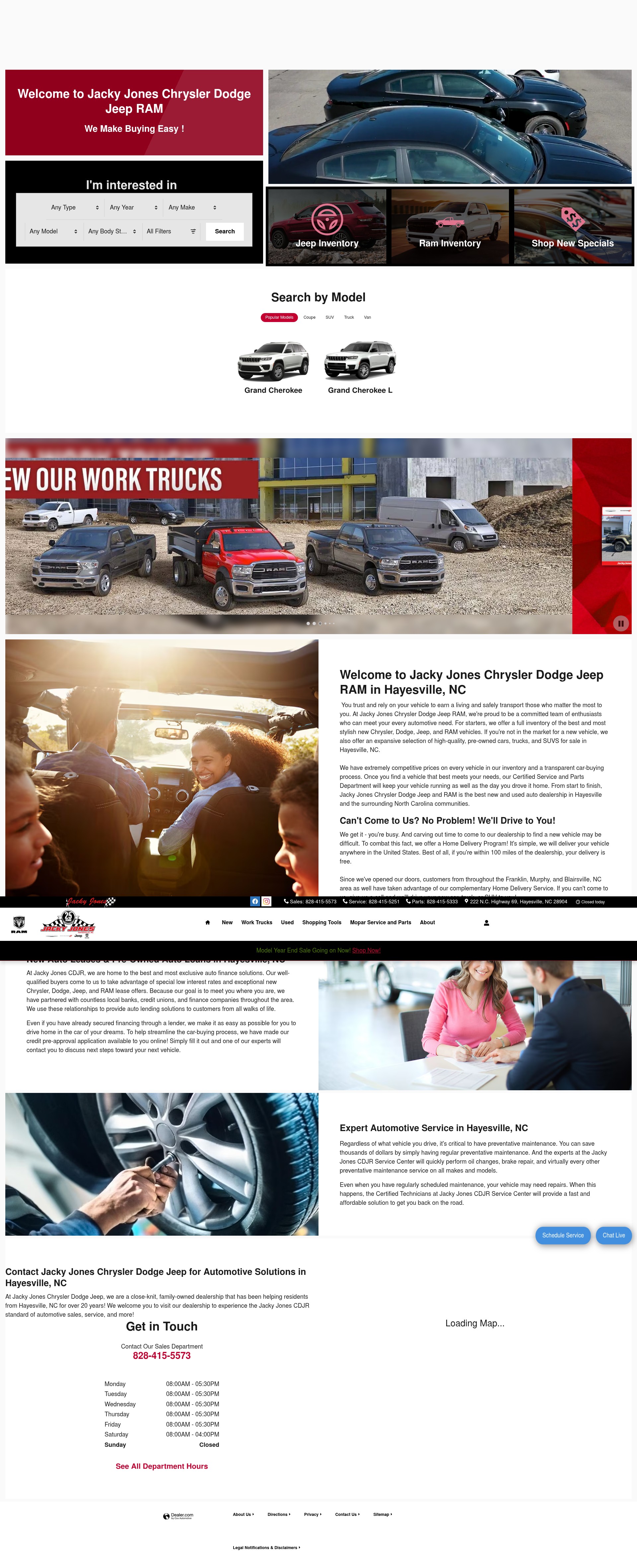 Screenshot of www.jackyjoneschryslerdodgejeep.com