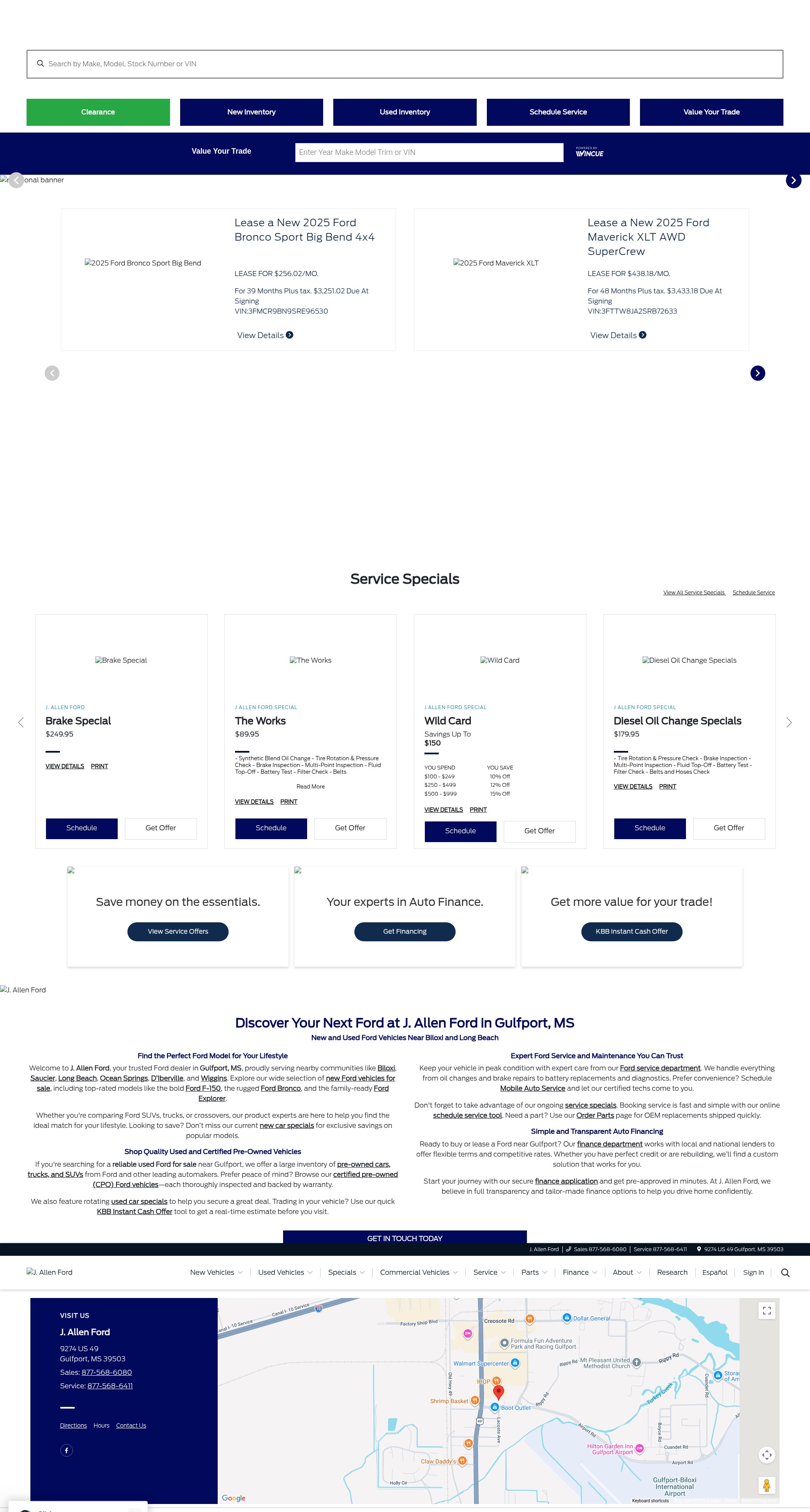 Screenshot of www.jallenford.com