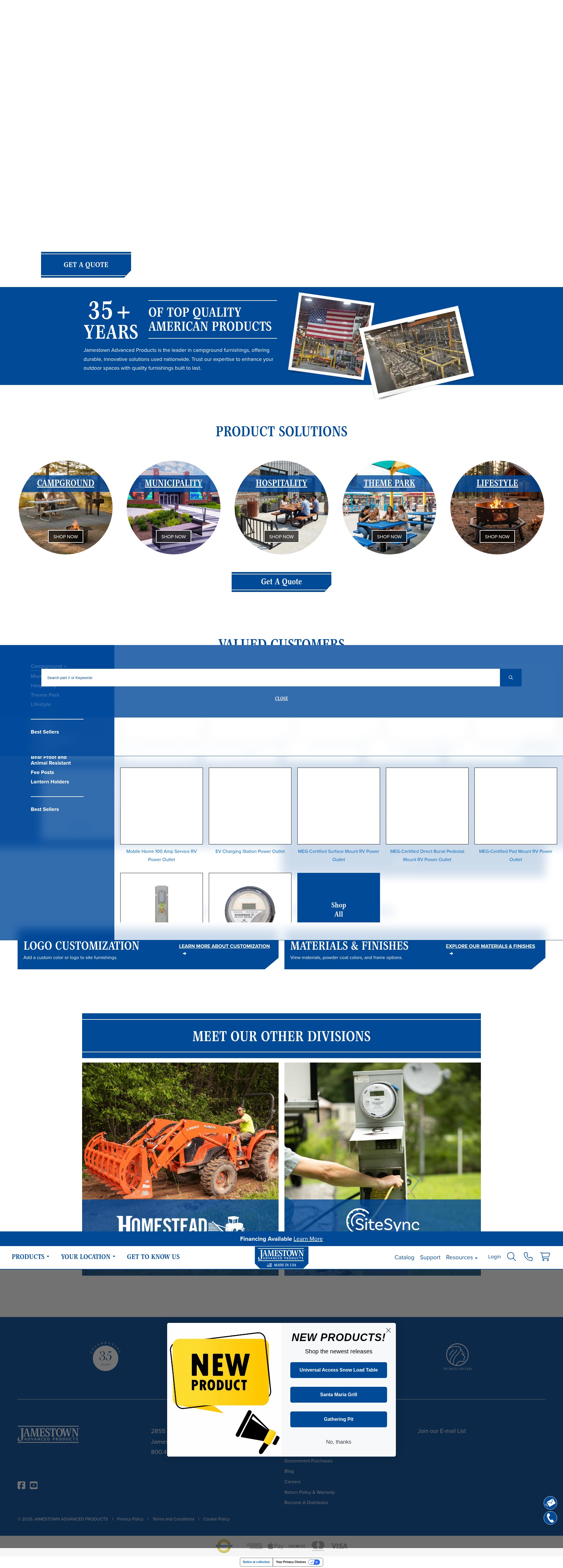 Screenshot of www.jamestownadvanced.com