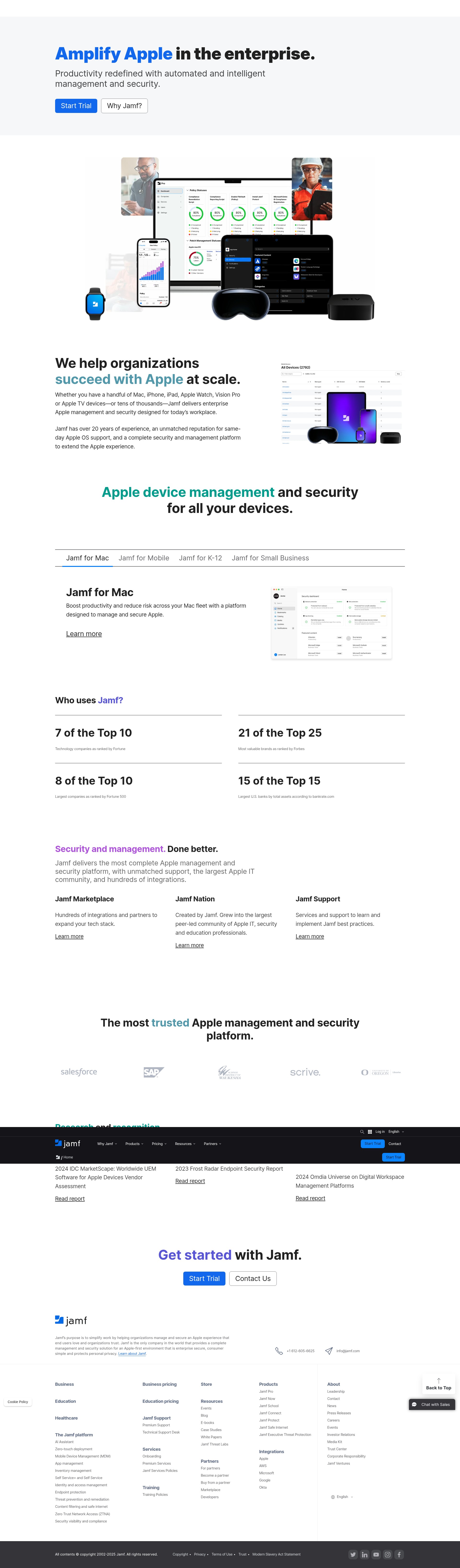 Screenshot of www.jamf.com