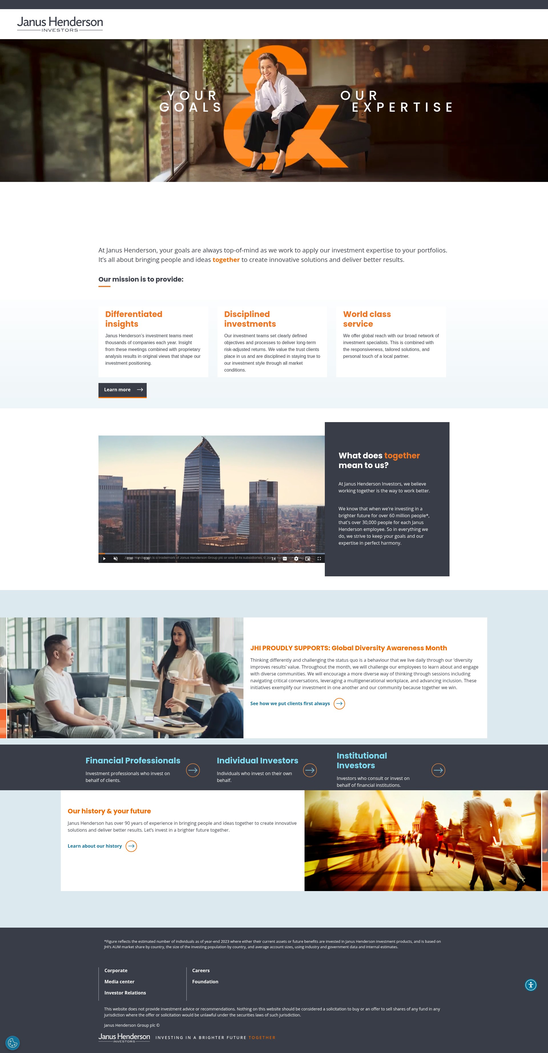 Screenshot of www.janushenderson.com