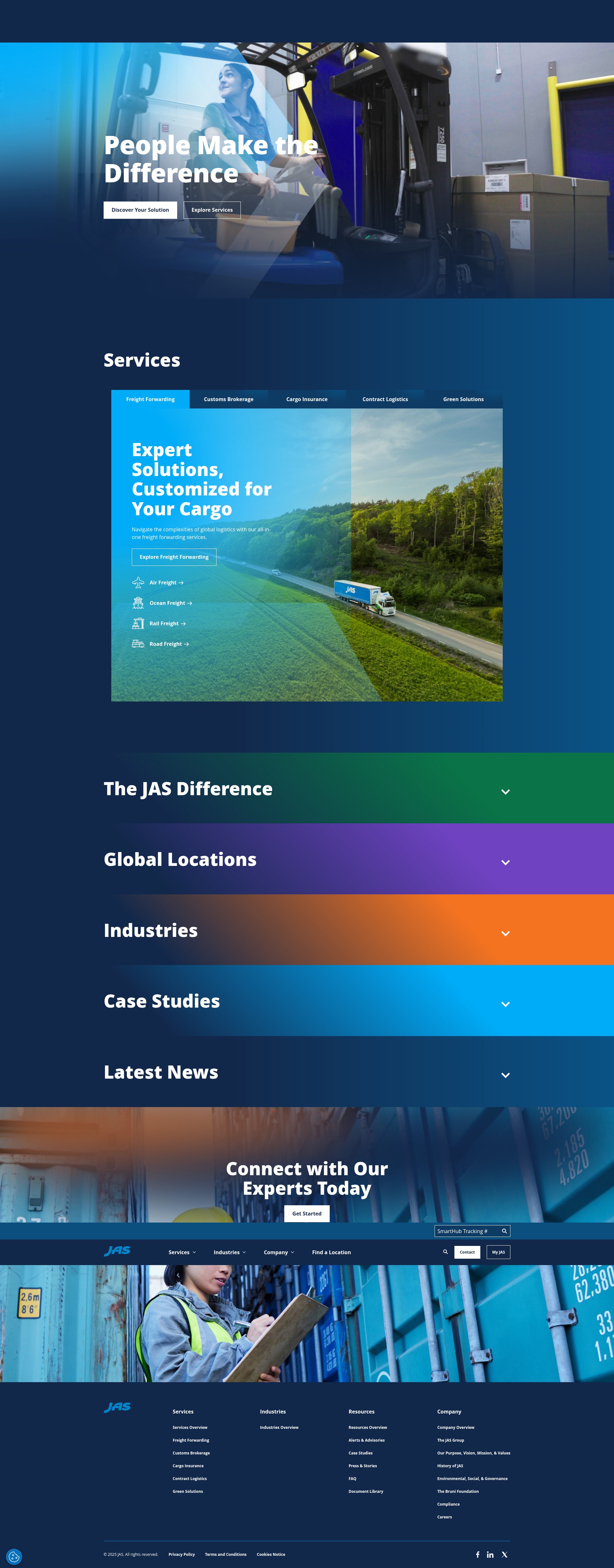 Screenshot of www.jas.com
