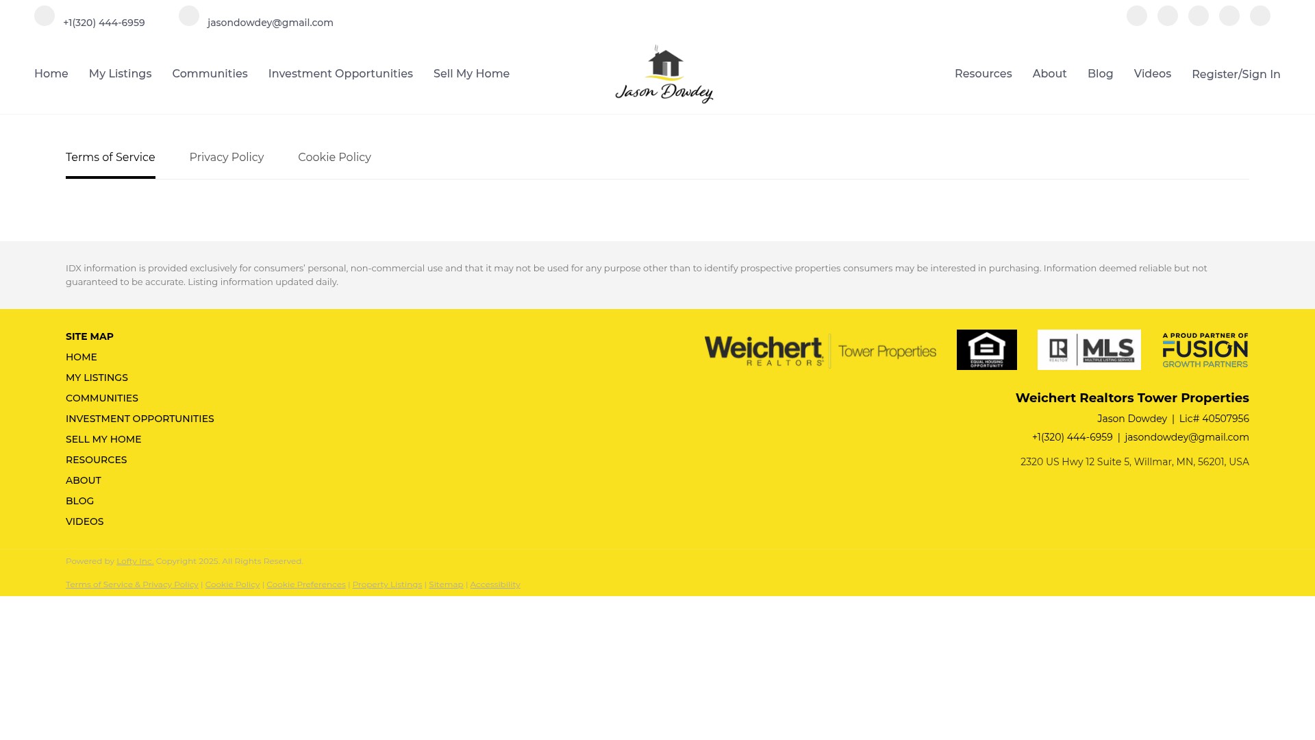 Screenshot of www.jasondowdey.com