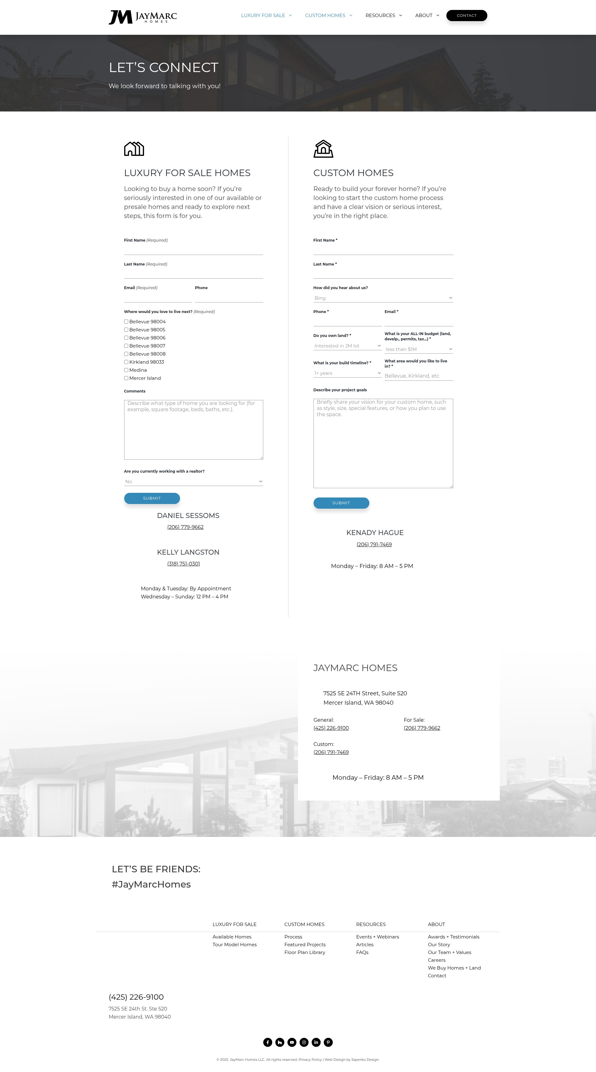 Screenshot of www.jaymarchomes.com
