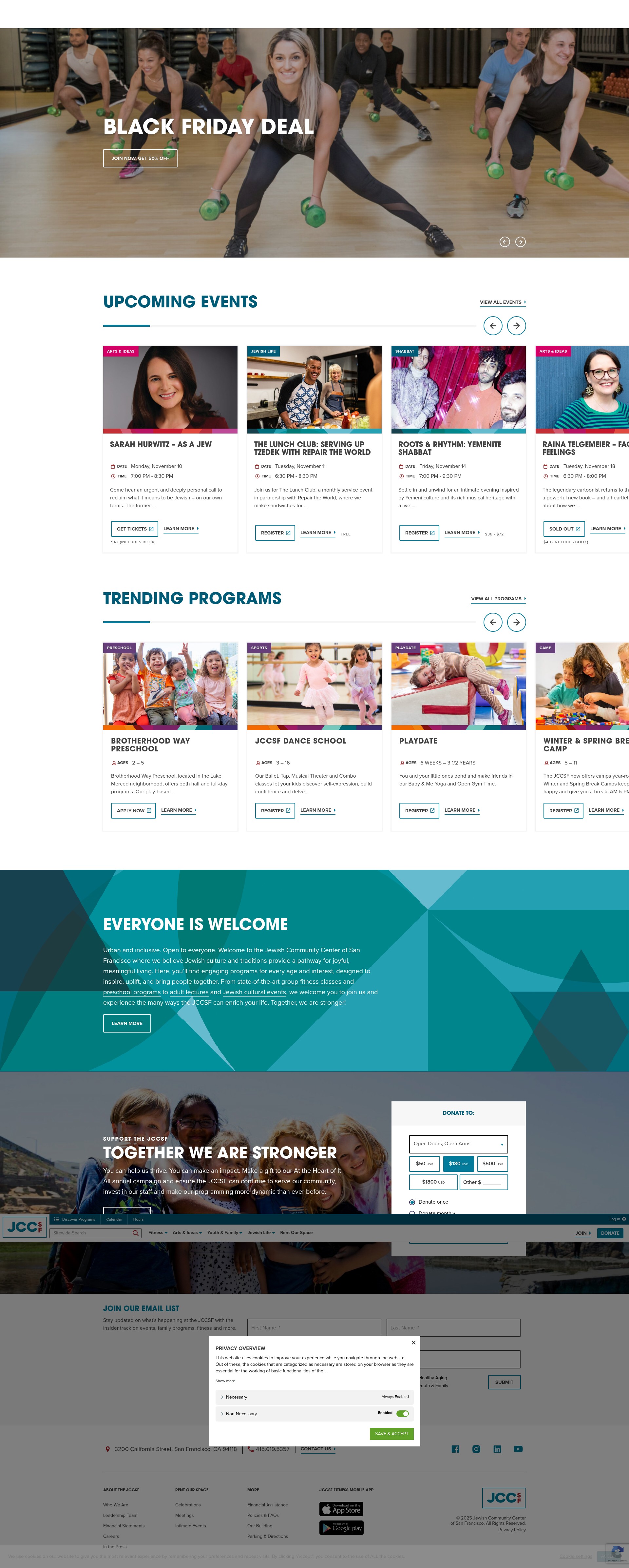 Screenshot of www.jccsf.org