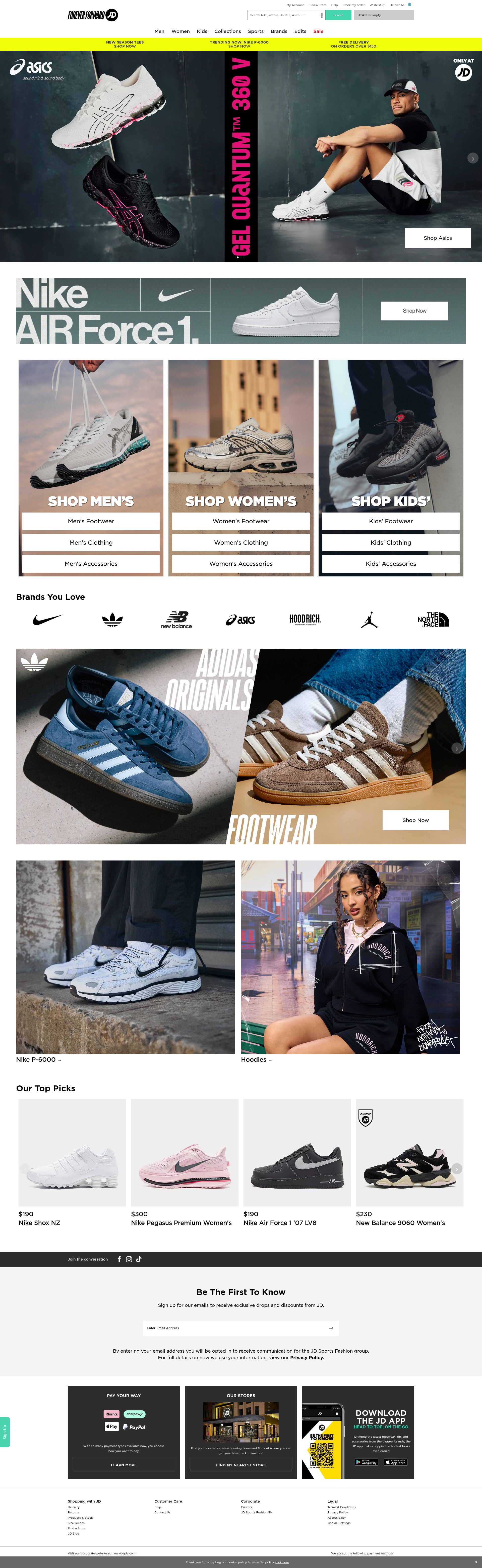 Screenshot of www.jd-sports.com.au