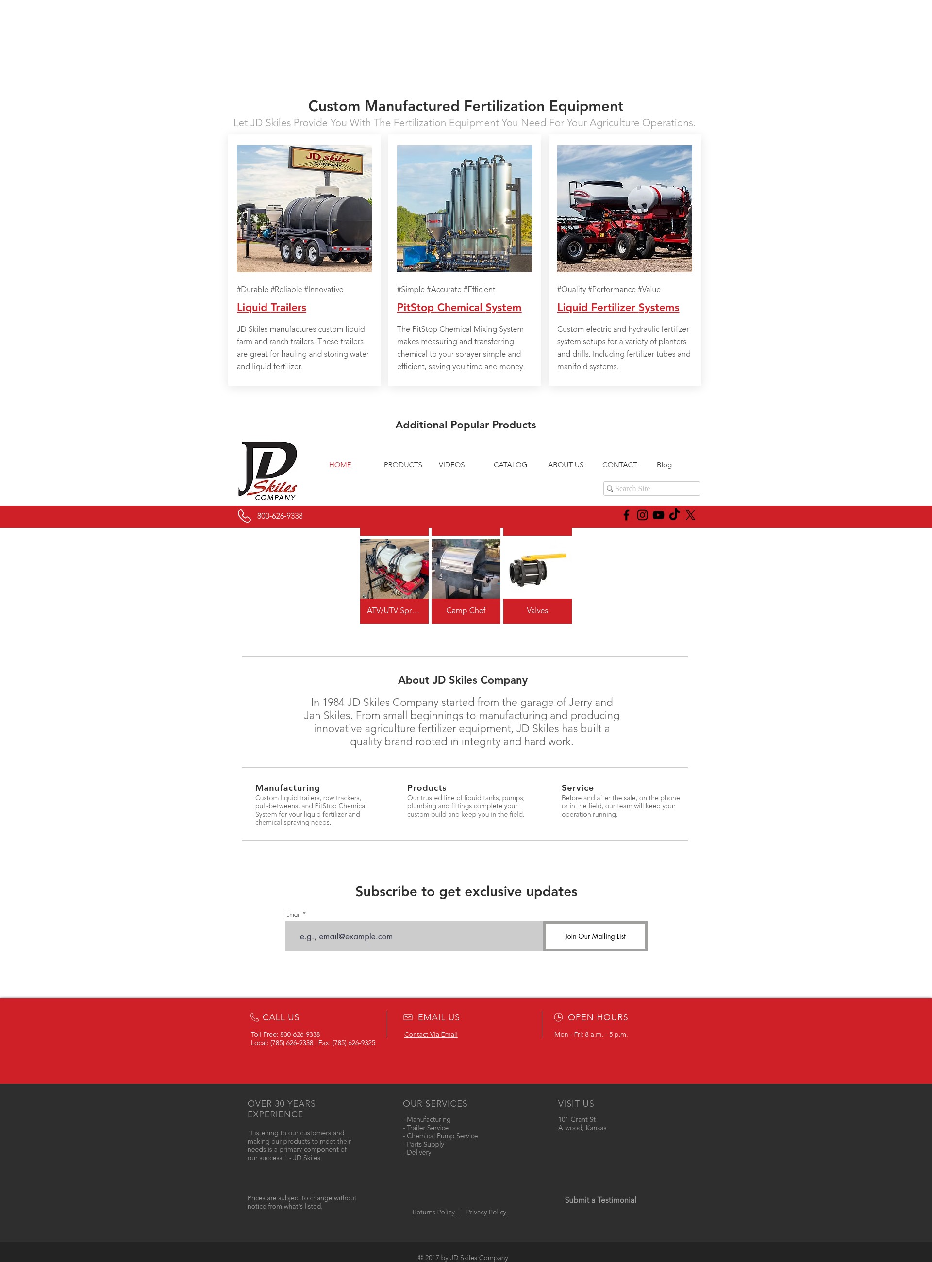 Screenshot of www.jdskiles.com