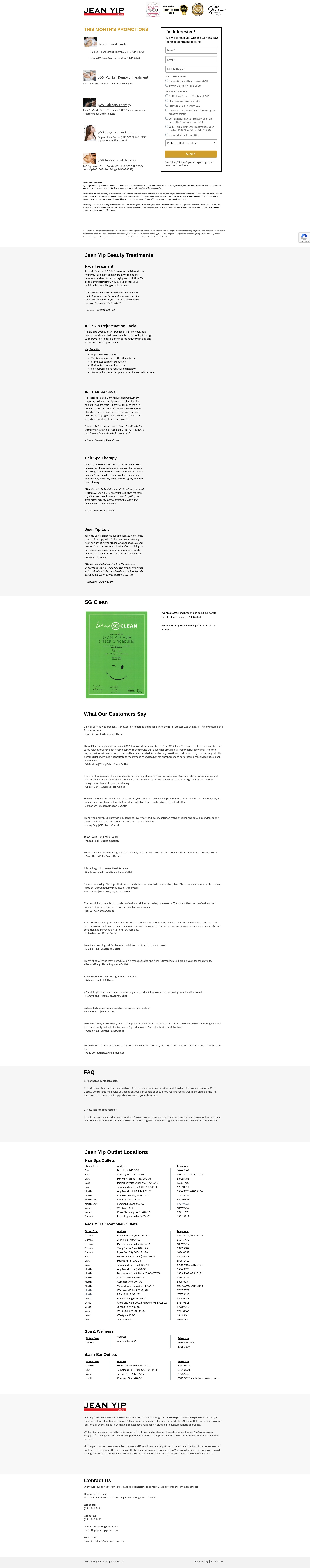 Screenshot of www.jeanyipoffers.com