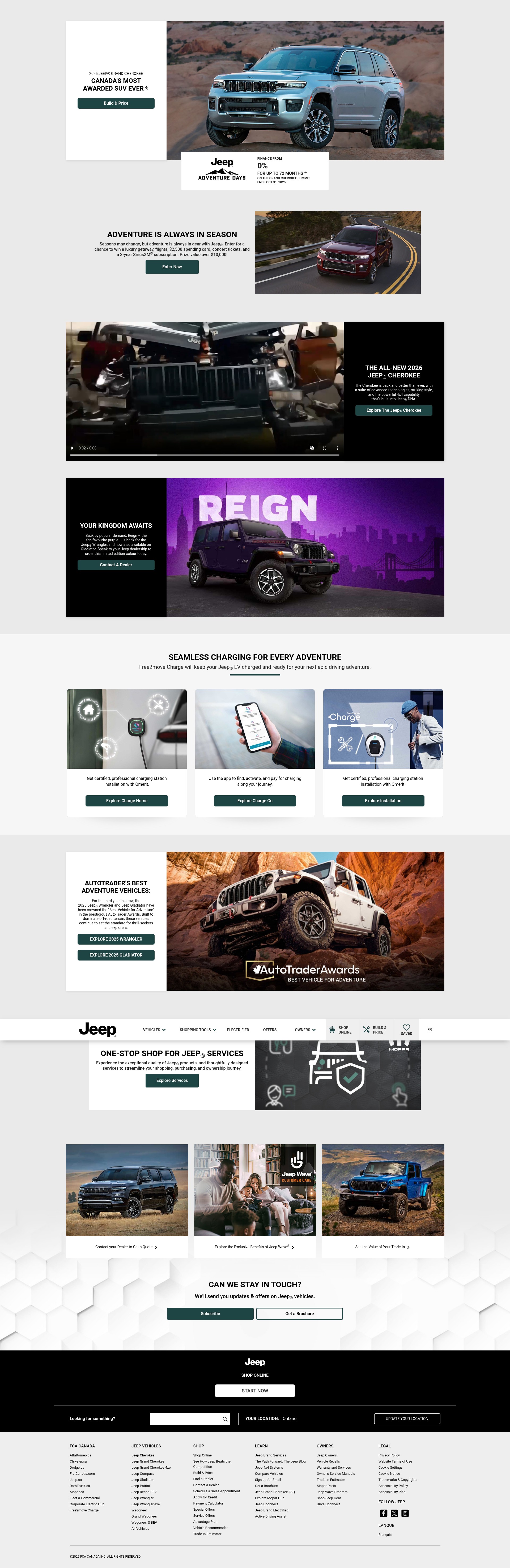 Screenshot of www.jeep.ca